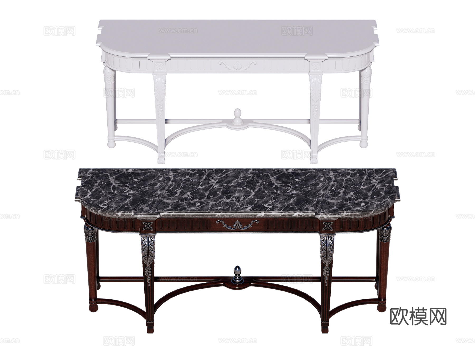 欧式端景台案台条案su模型