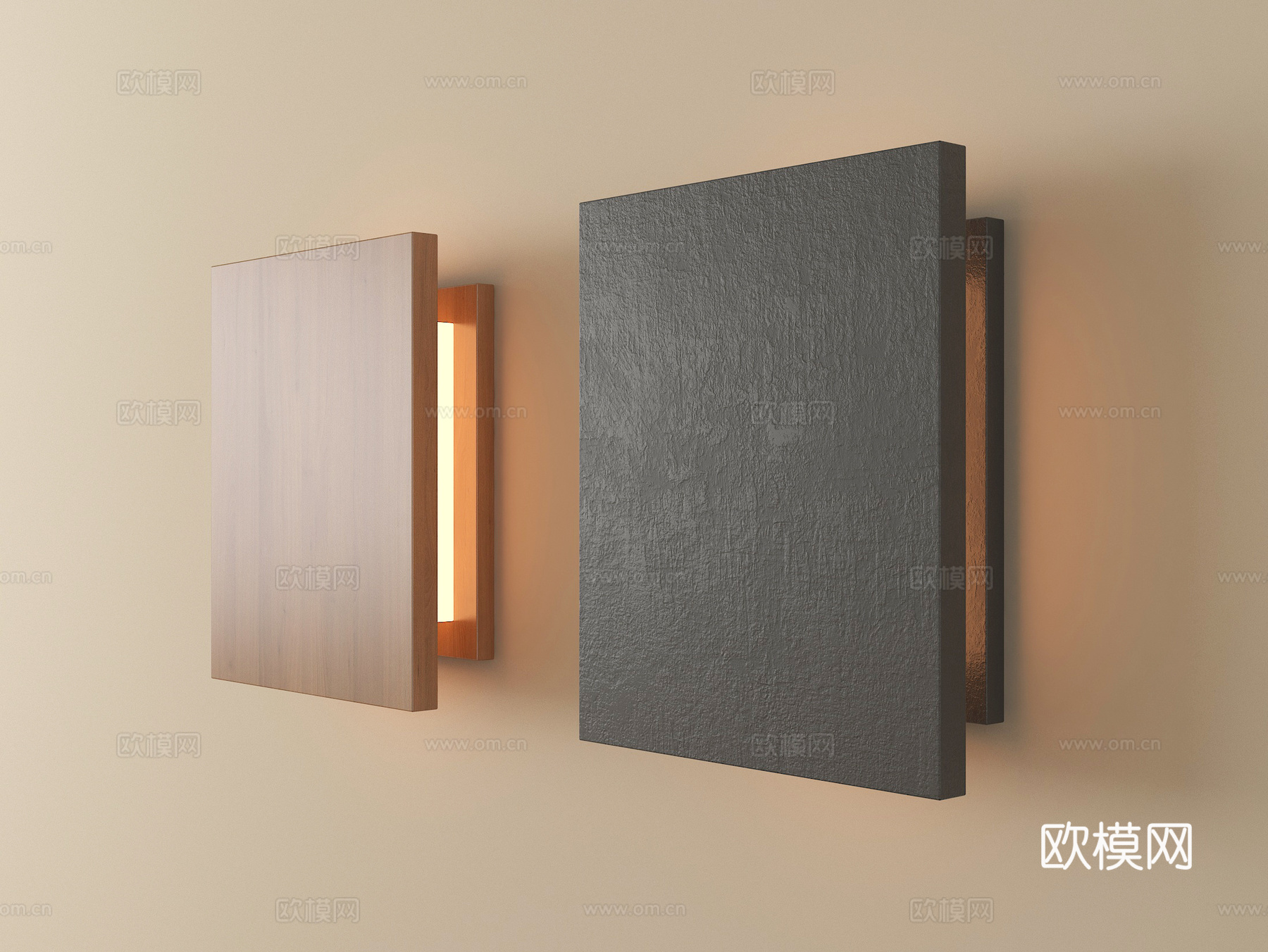 现代简约壁灯 小壁灯 氛围灯su模型