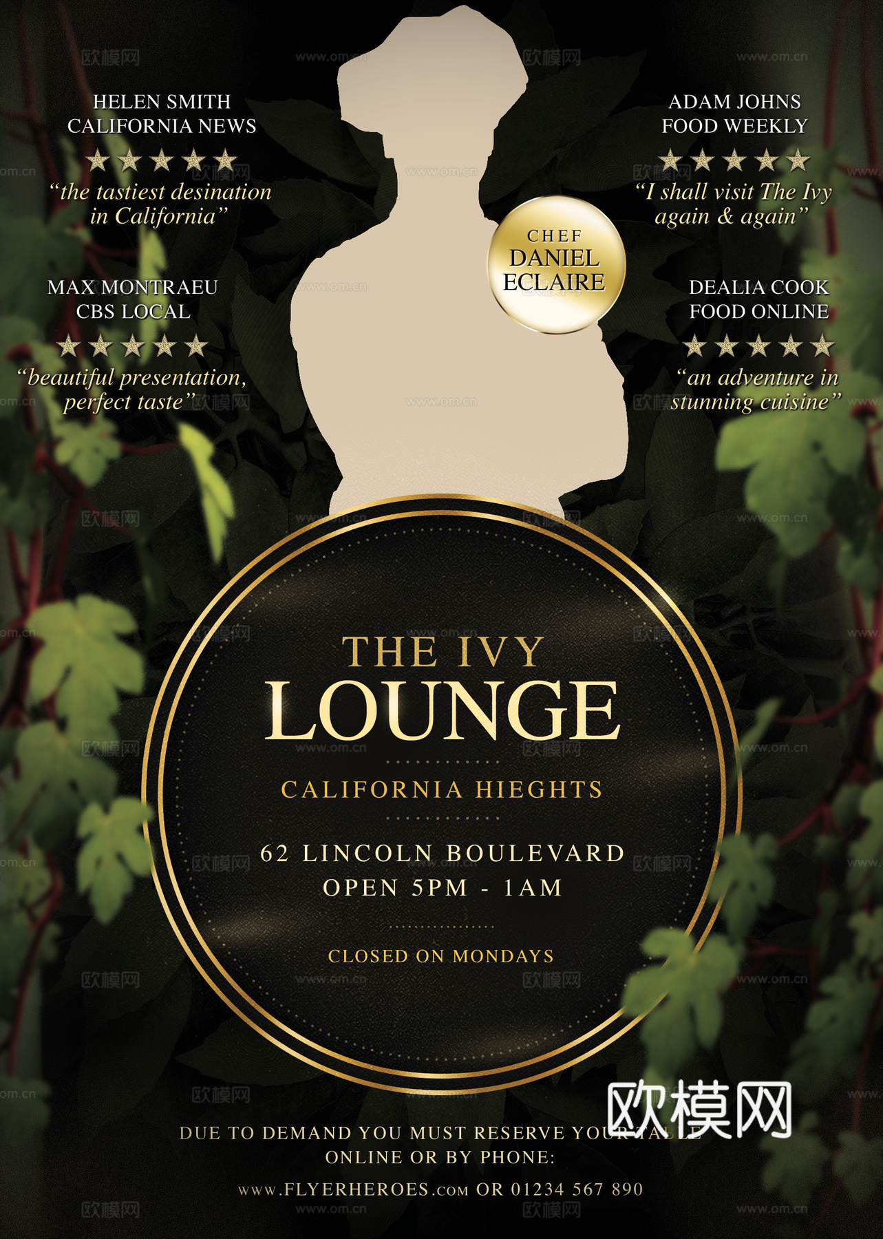 西餐美食广告海报14