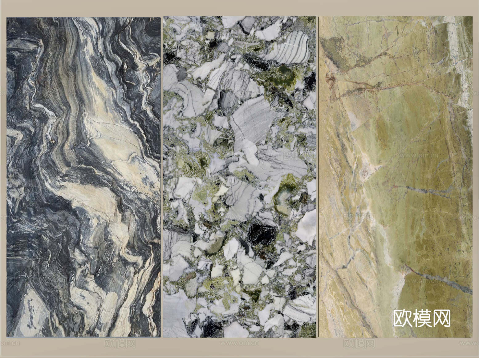 现代石材 大理石板 岩板 石材护墙板 背景墙su模型