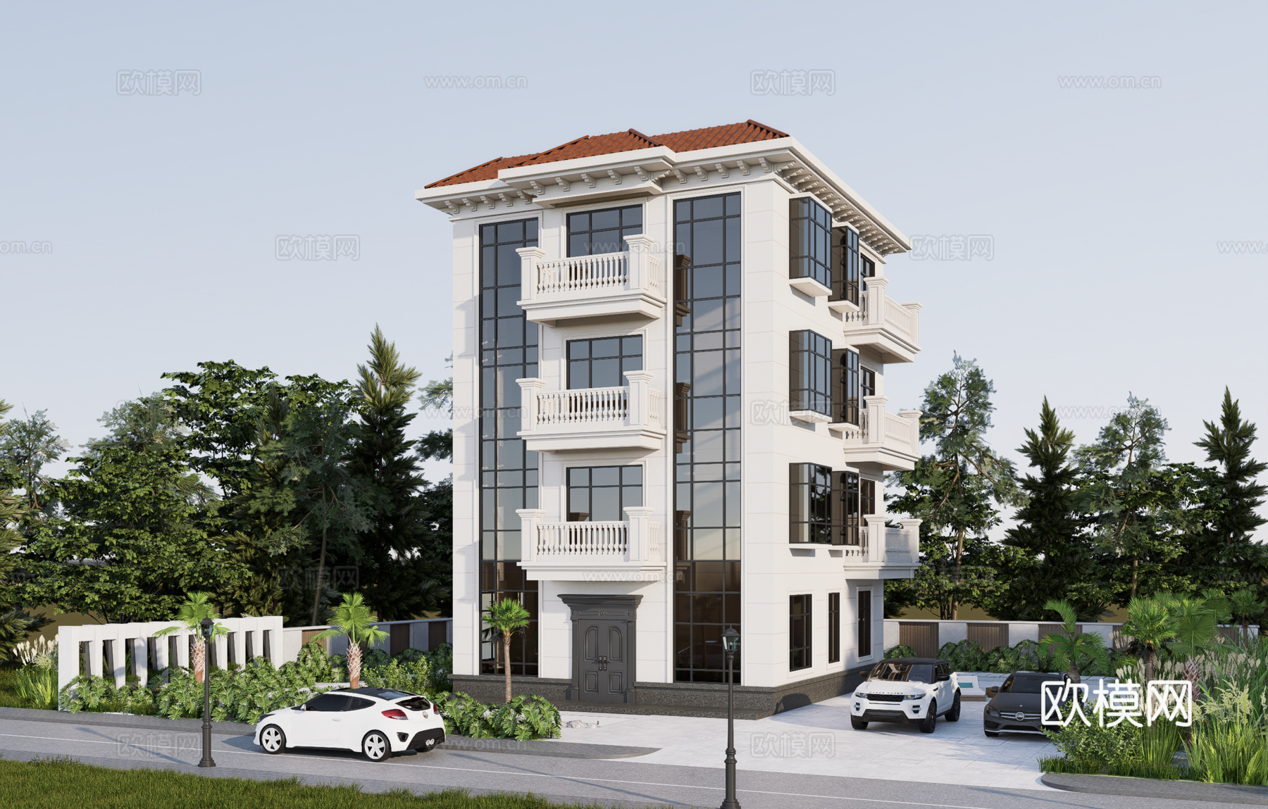 欧式别墅su模型su模型