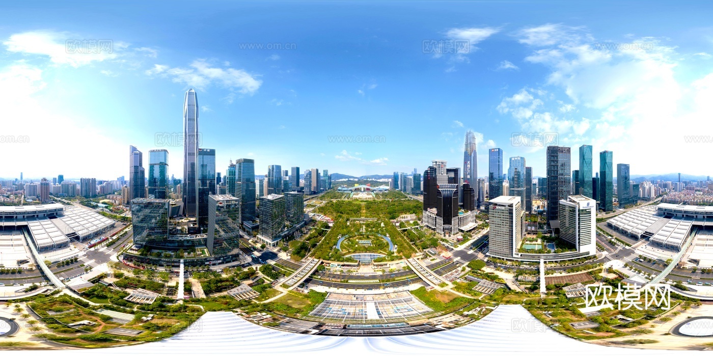 HDR城市白天全景