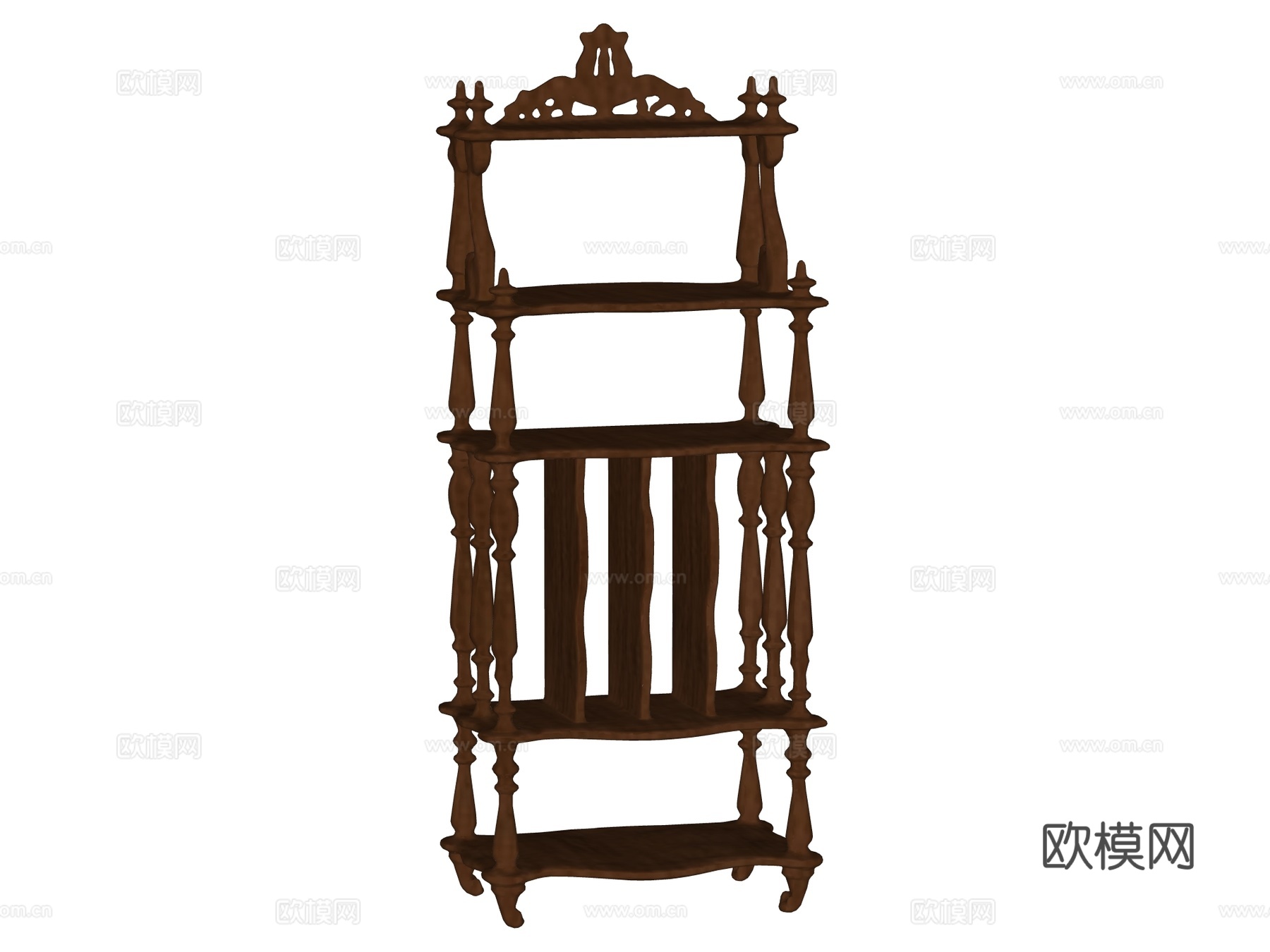侘寂复古老旧家具置物架装饰架su模型