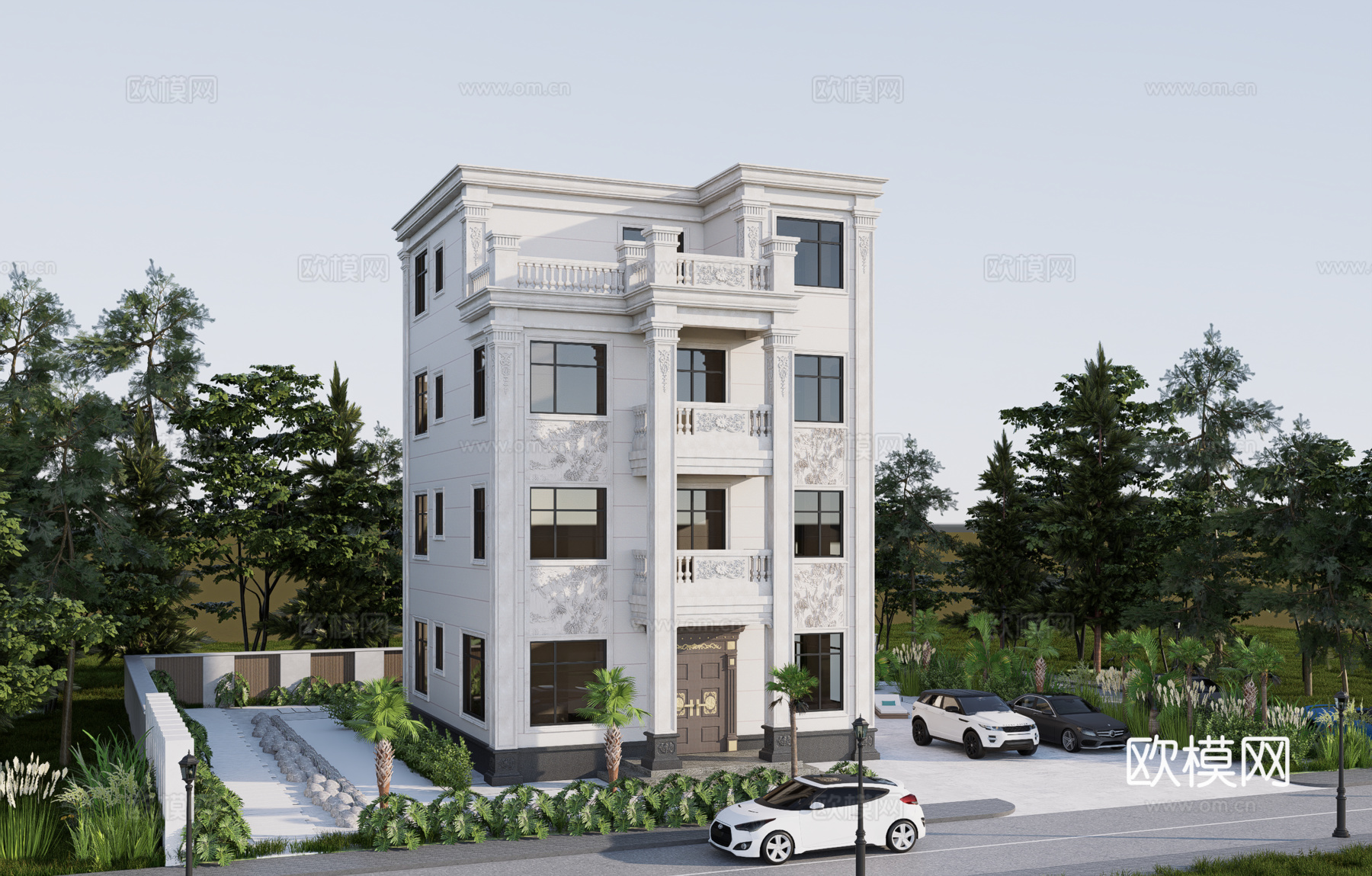 欧式别墅su模型su模型