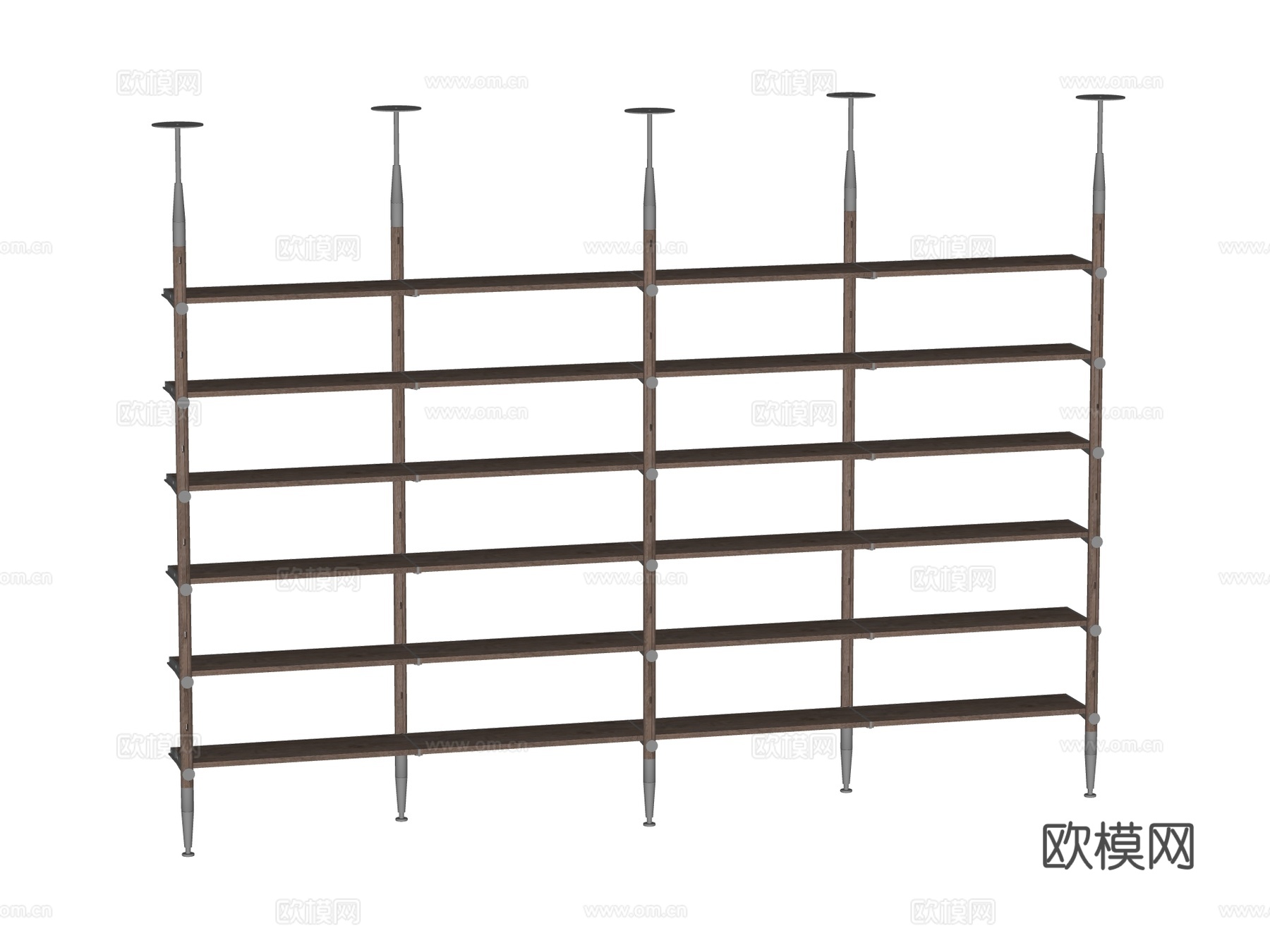 现代置物架装饰架su模型