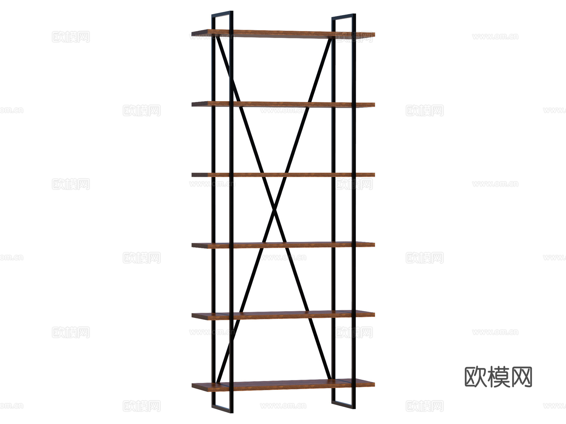 现代置物架装饰架su模型