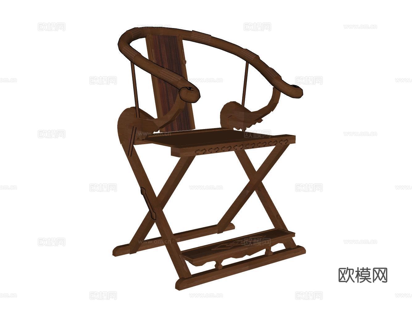 休闲椅su模型