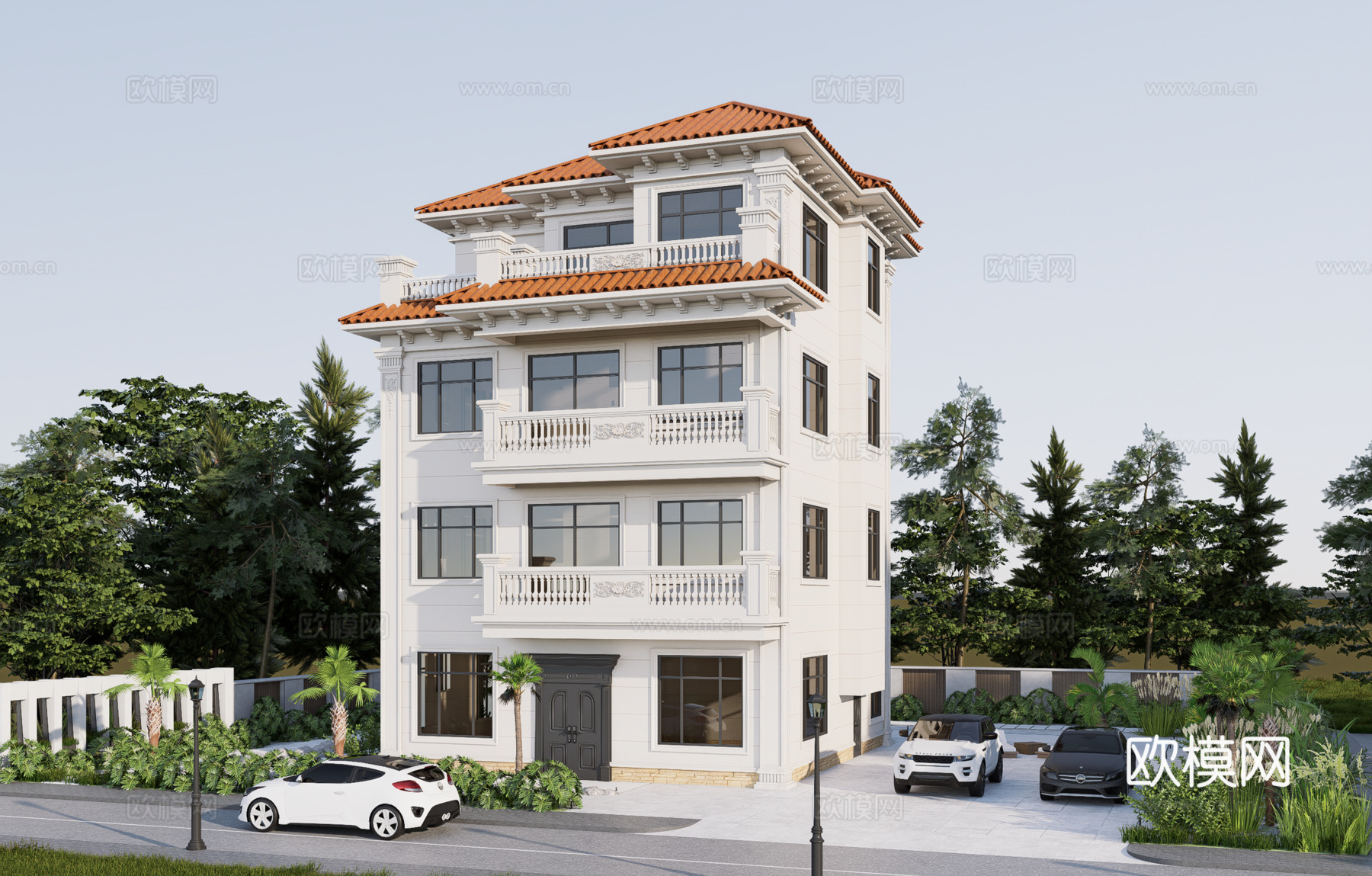 欧式别墅su模型su模型