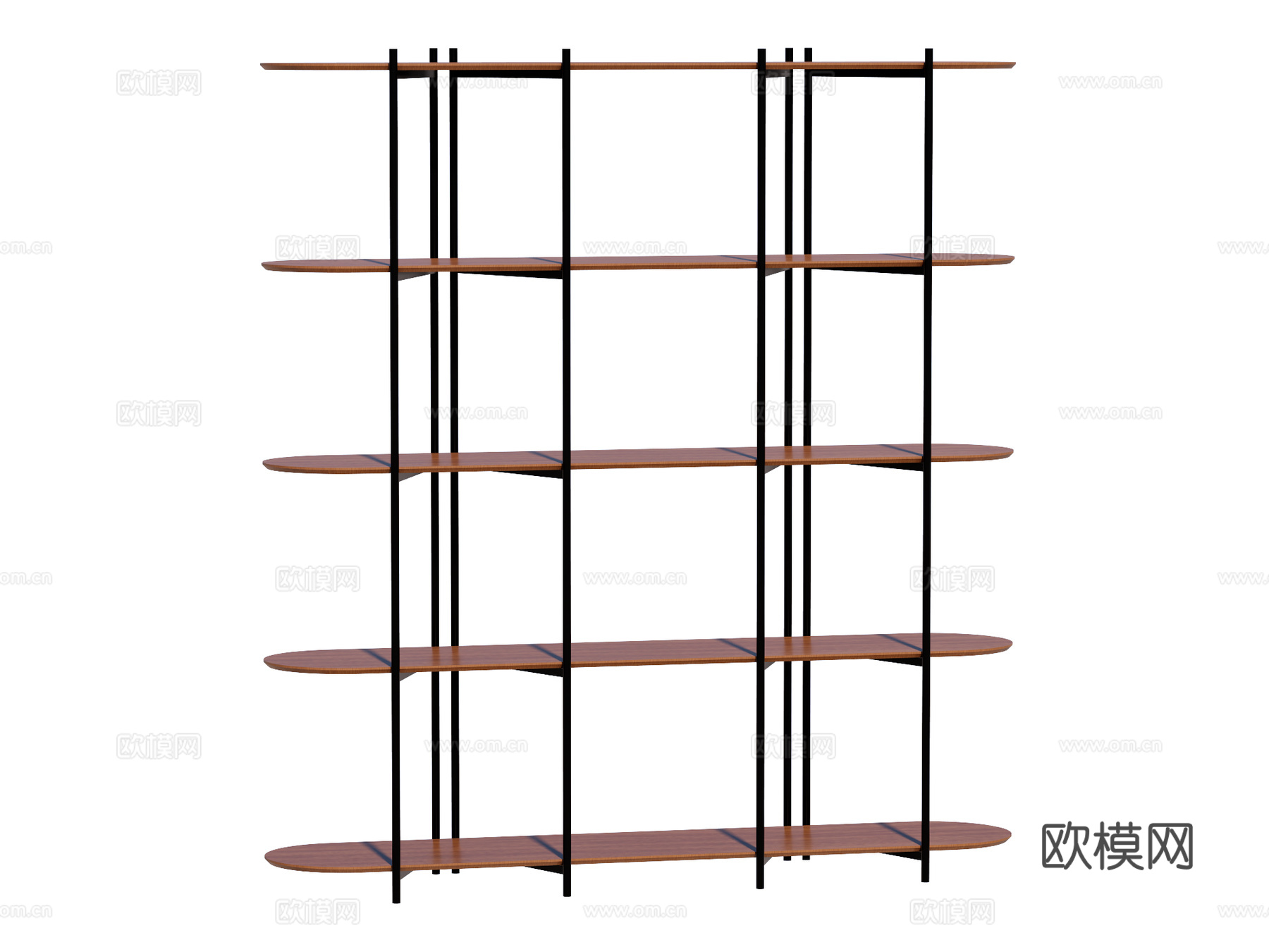 现代置物架装饰架su模型