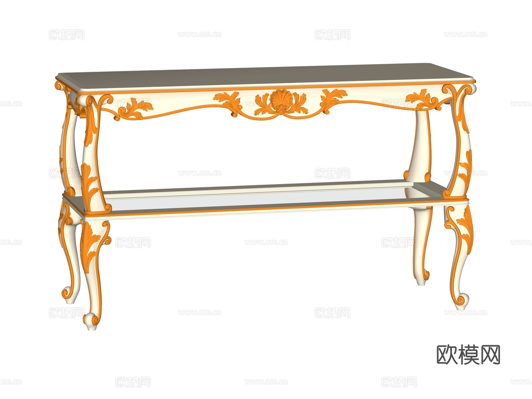 欧式端景台案台条案su模型