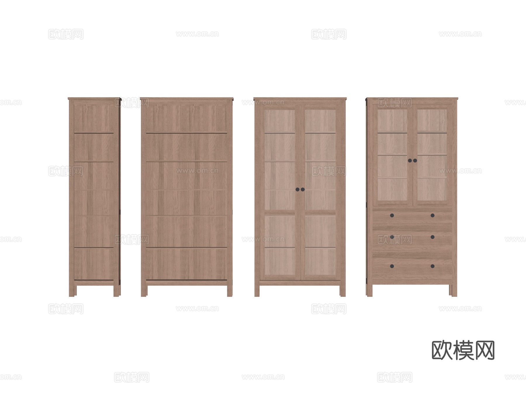 现代边柜装饰柜开放柜储物柜su模型