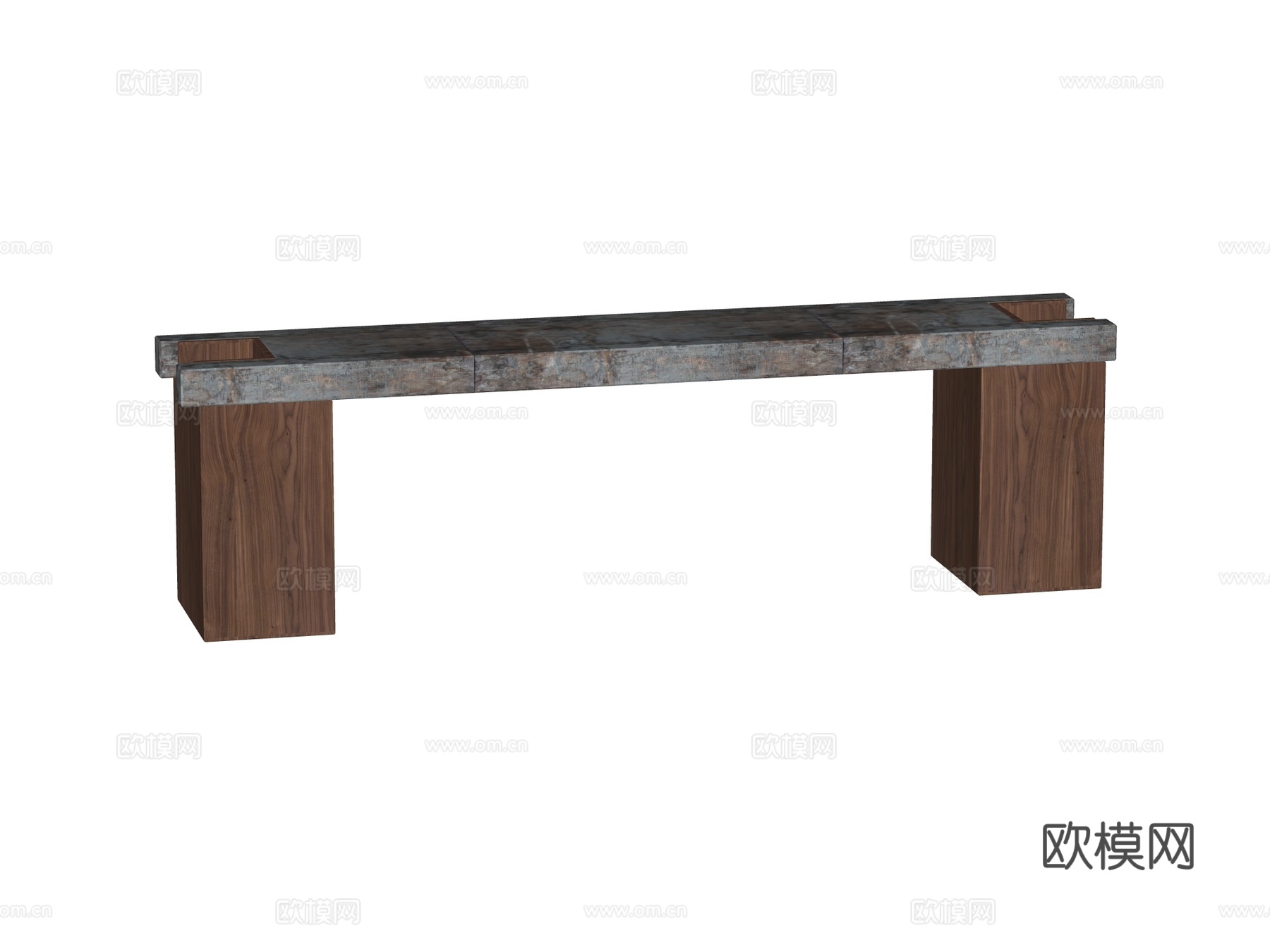 侘寂中古端景台案台条案su模型