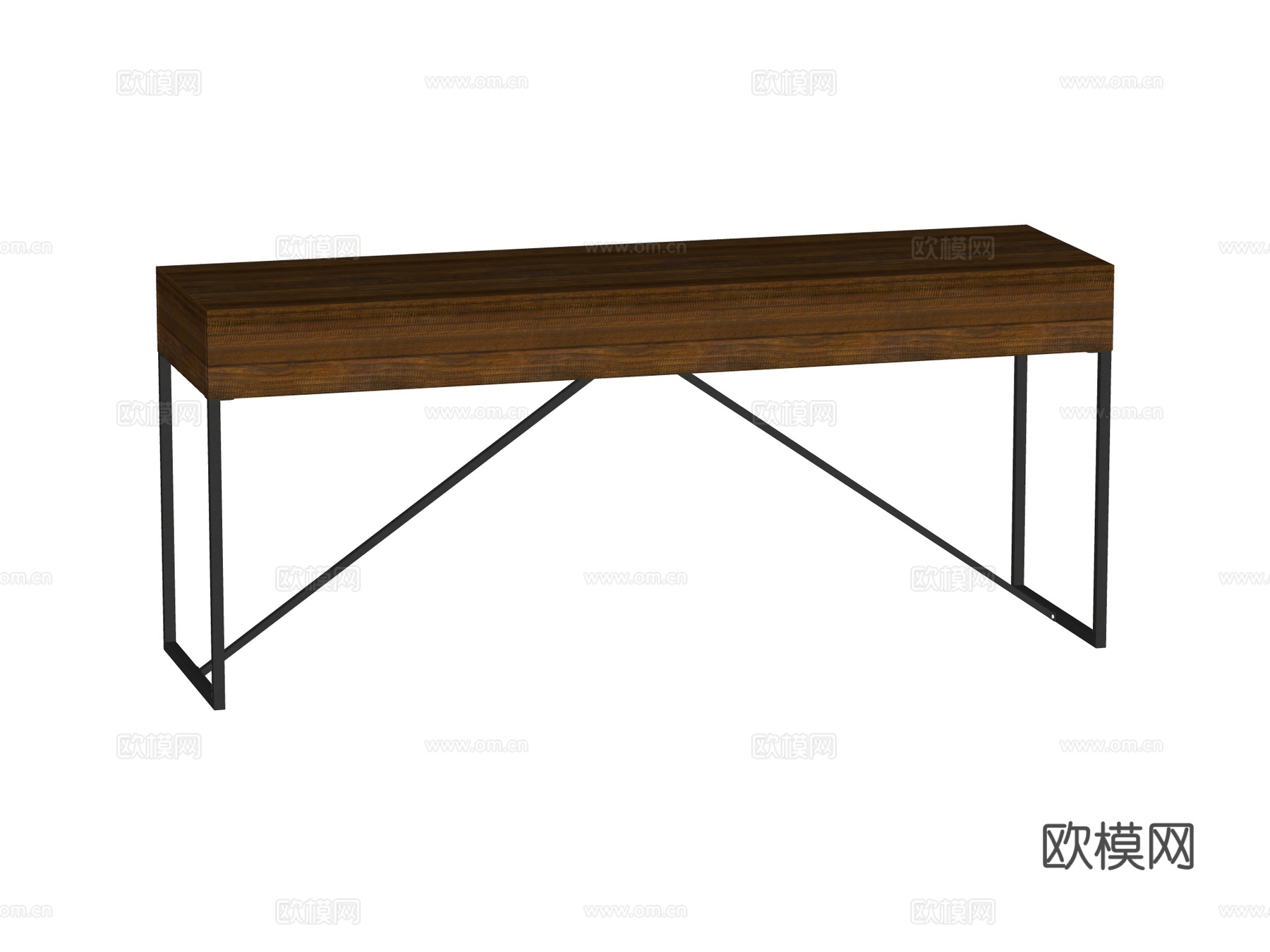 现代端景台案台条案su模型