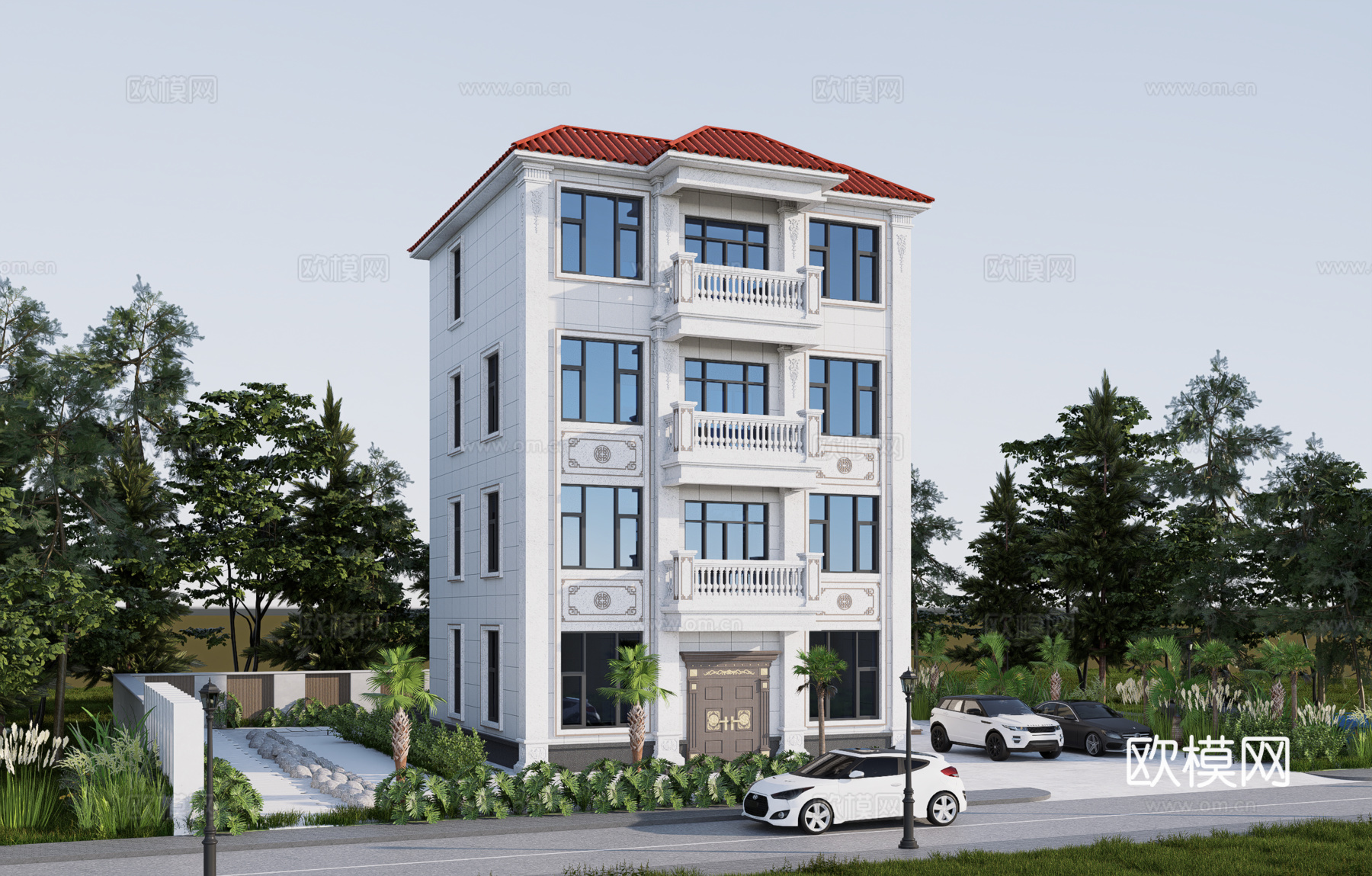 欧式别墅su模型su模型