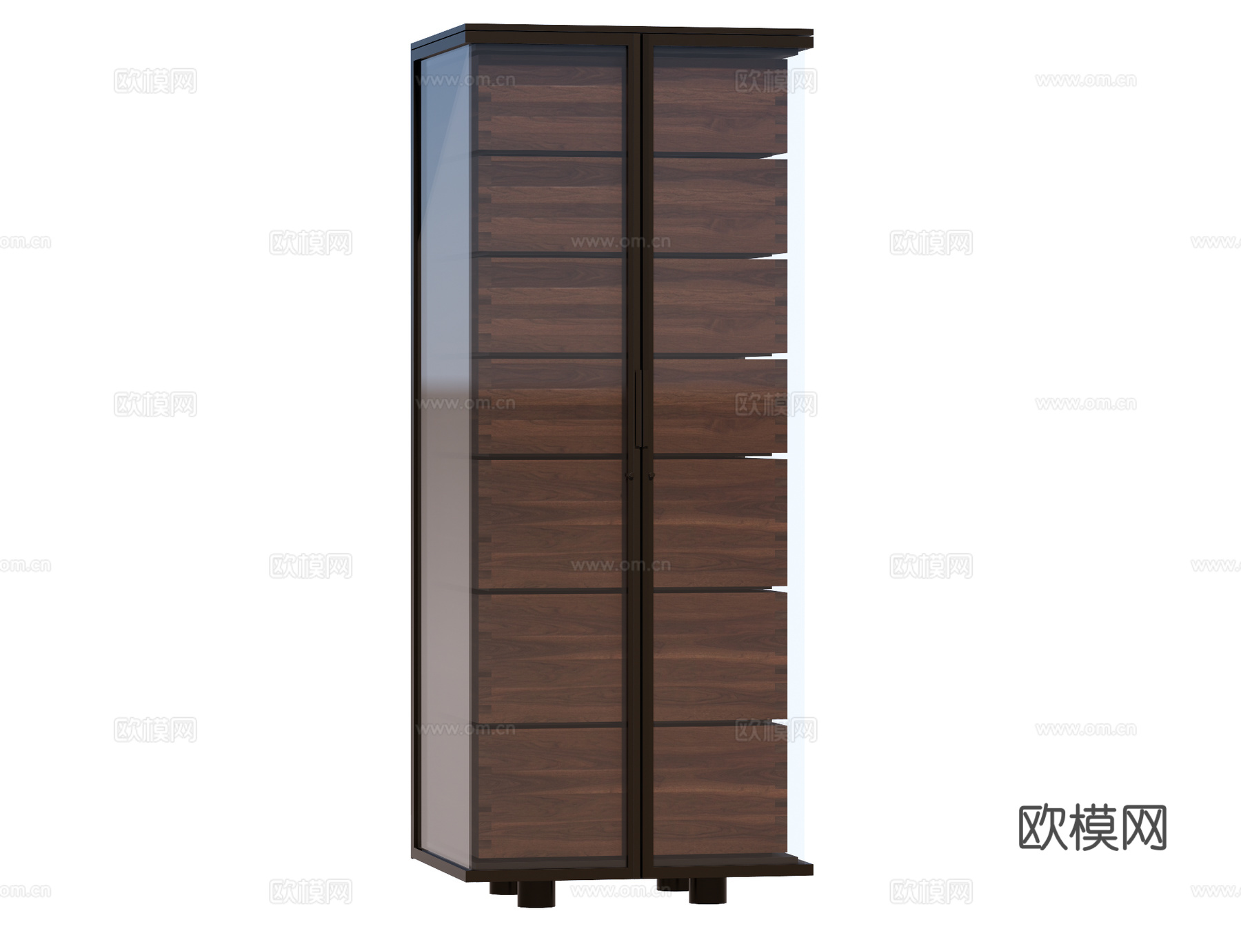 现代边柜装饰柜储物柜su模型