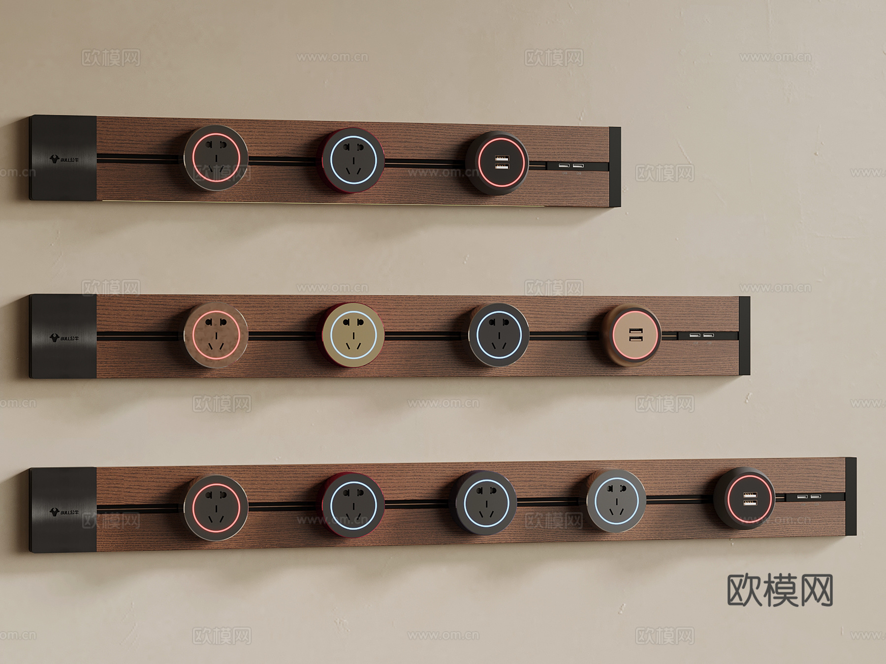 中古风插座3d模型下载