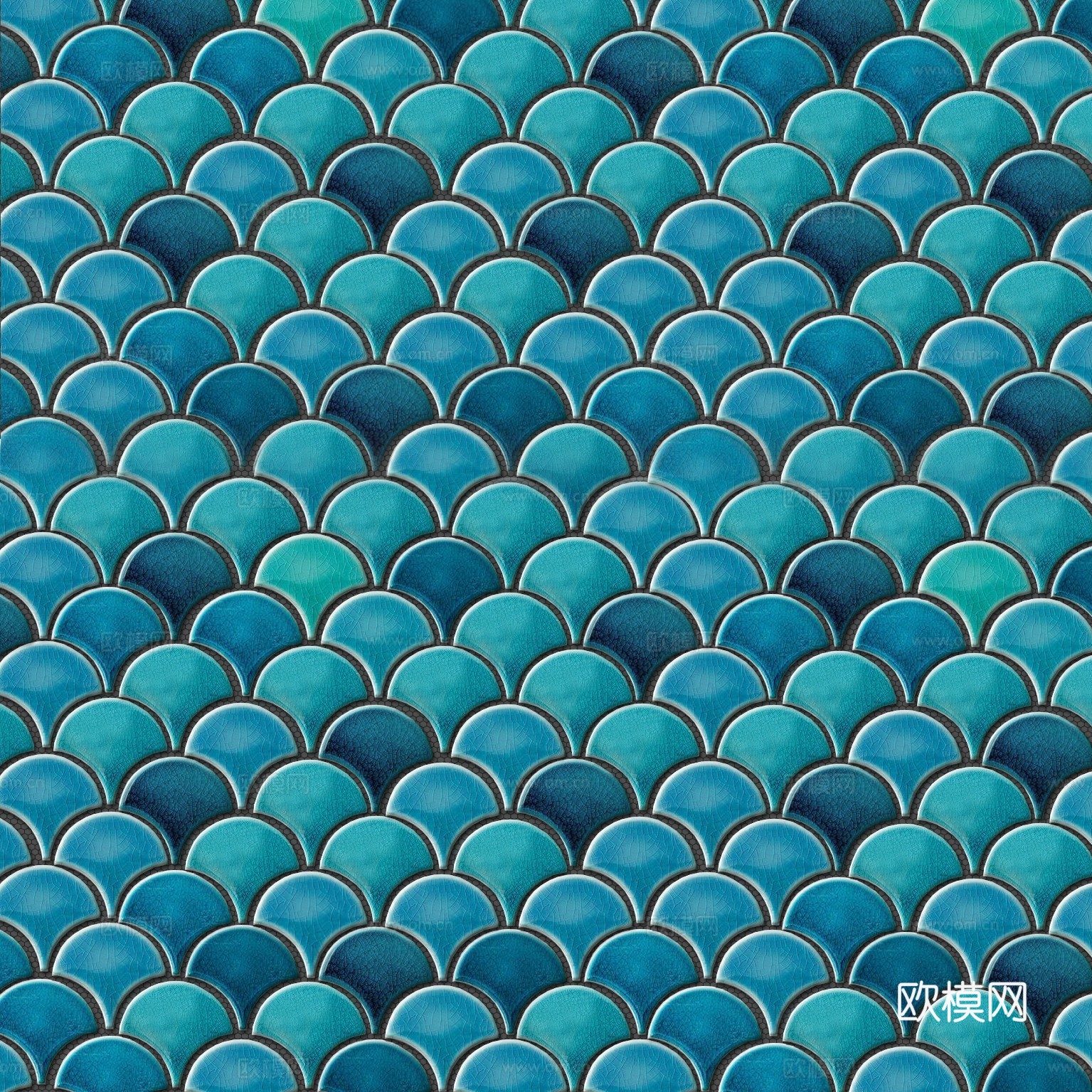 法式轻奢花纹砖_鱼鳞砖