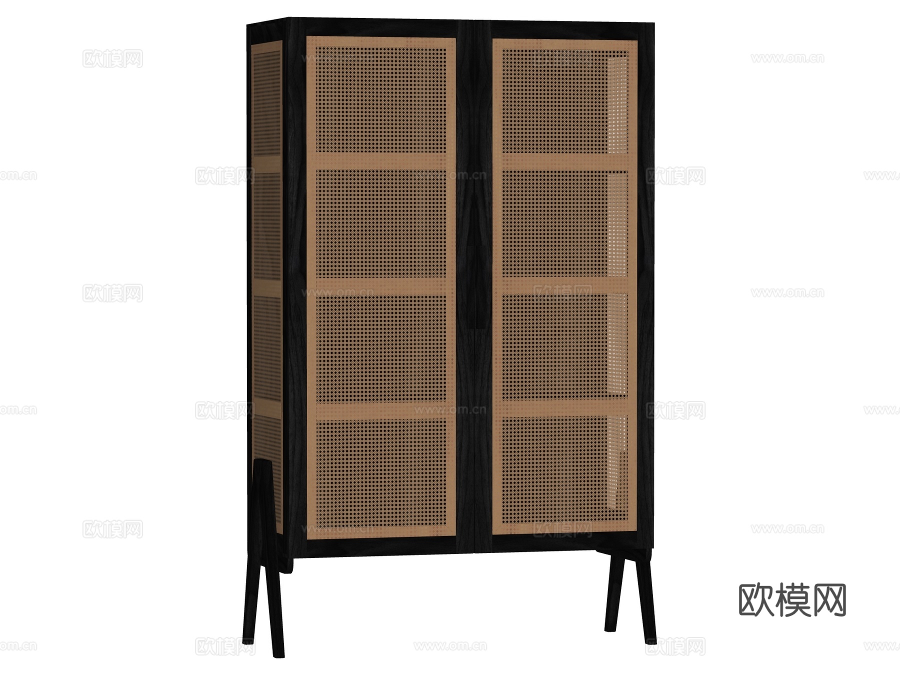 中古边柜装饰柜储物柜su模型