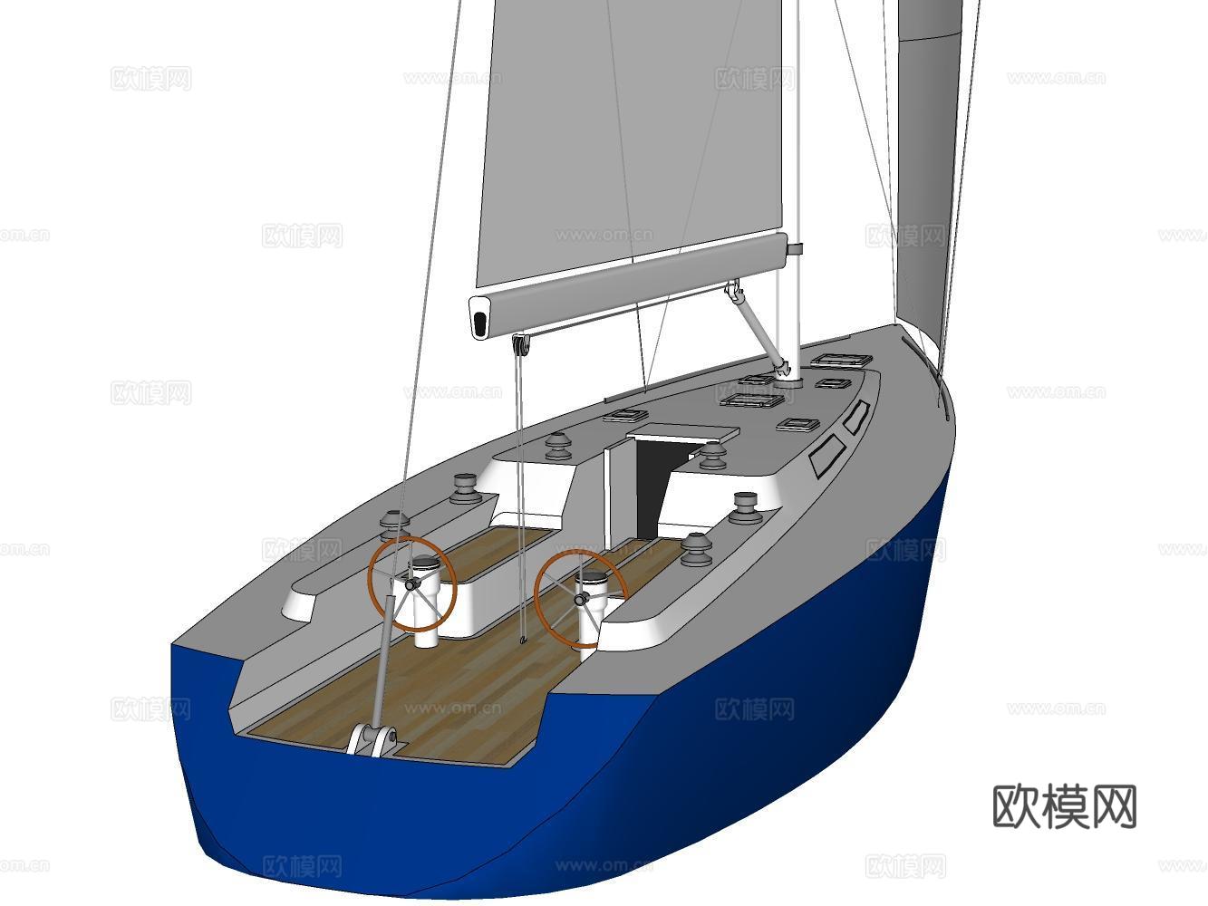 游艇su模型