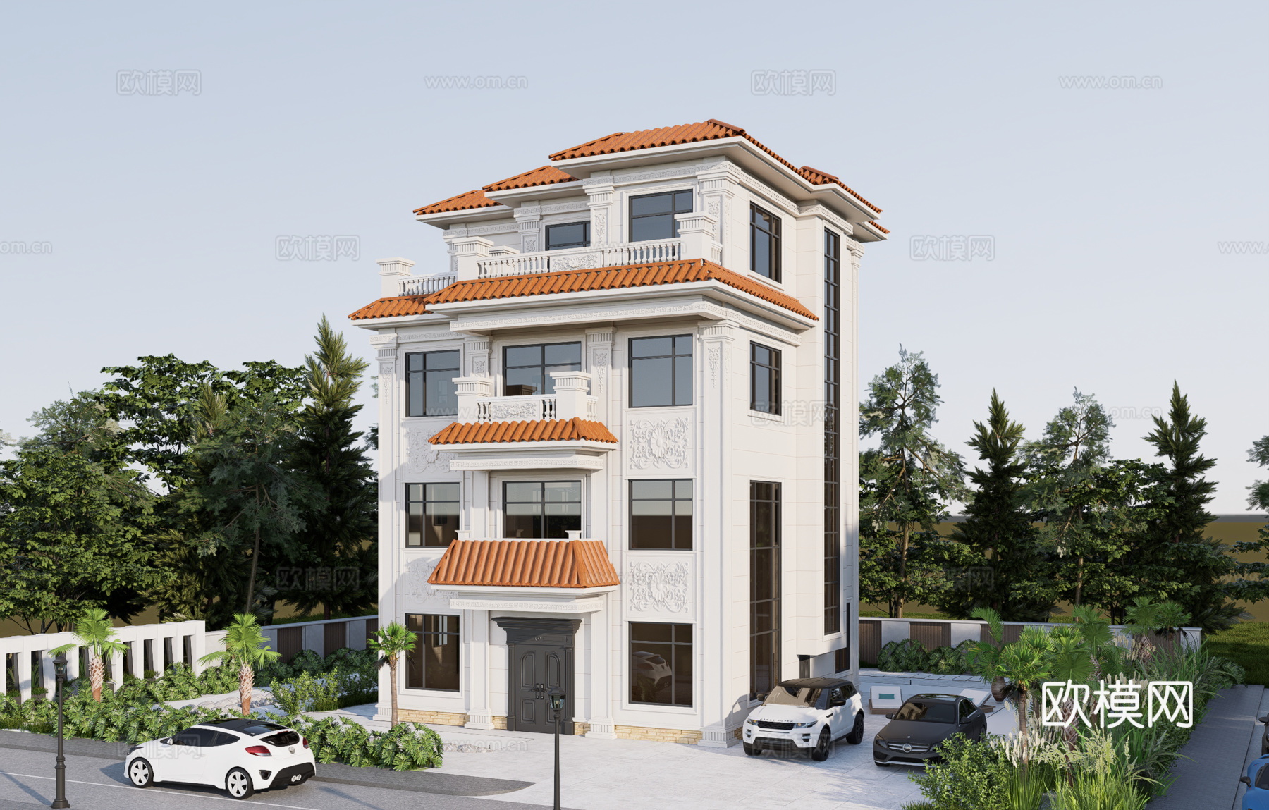 欧式别墅su模型su模型