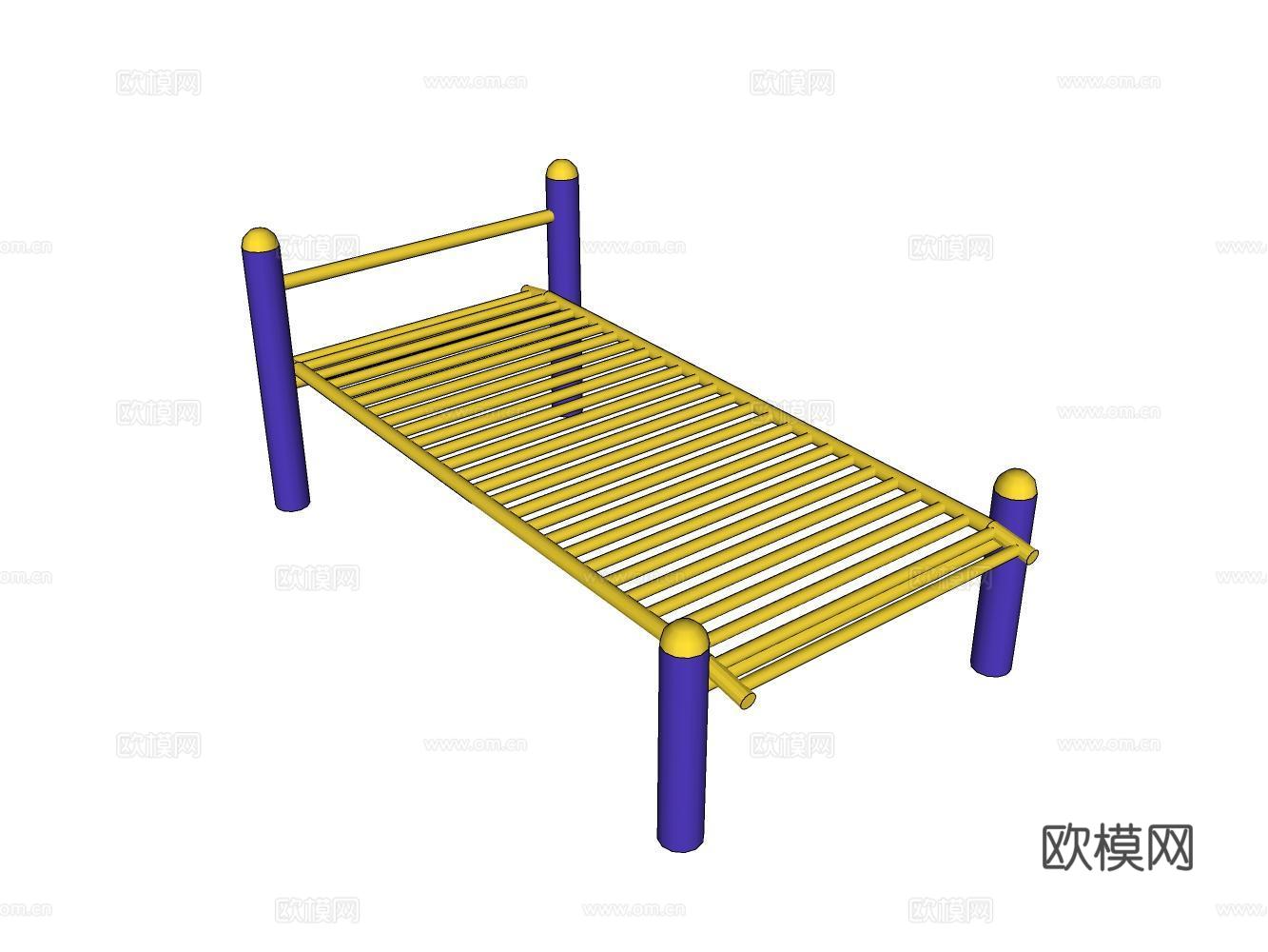 健身器材su模型