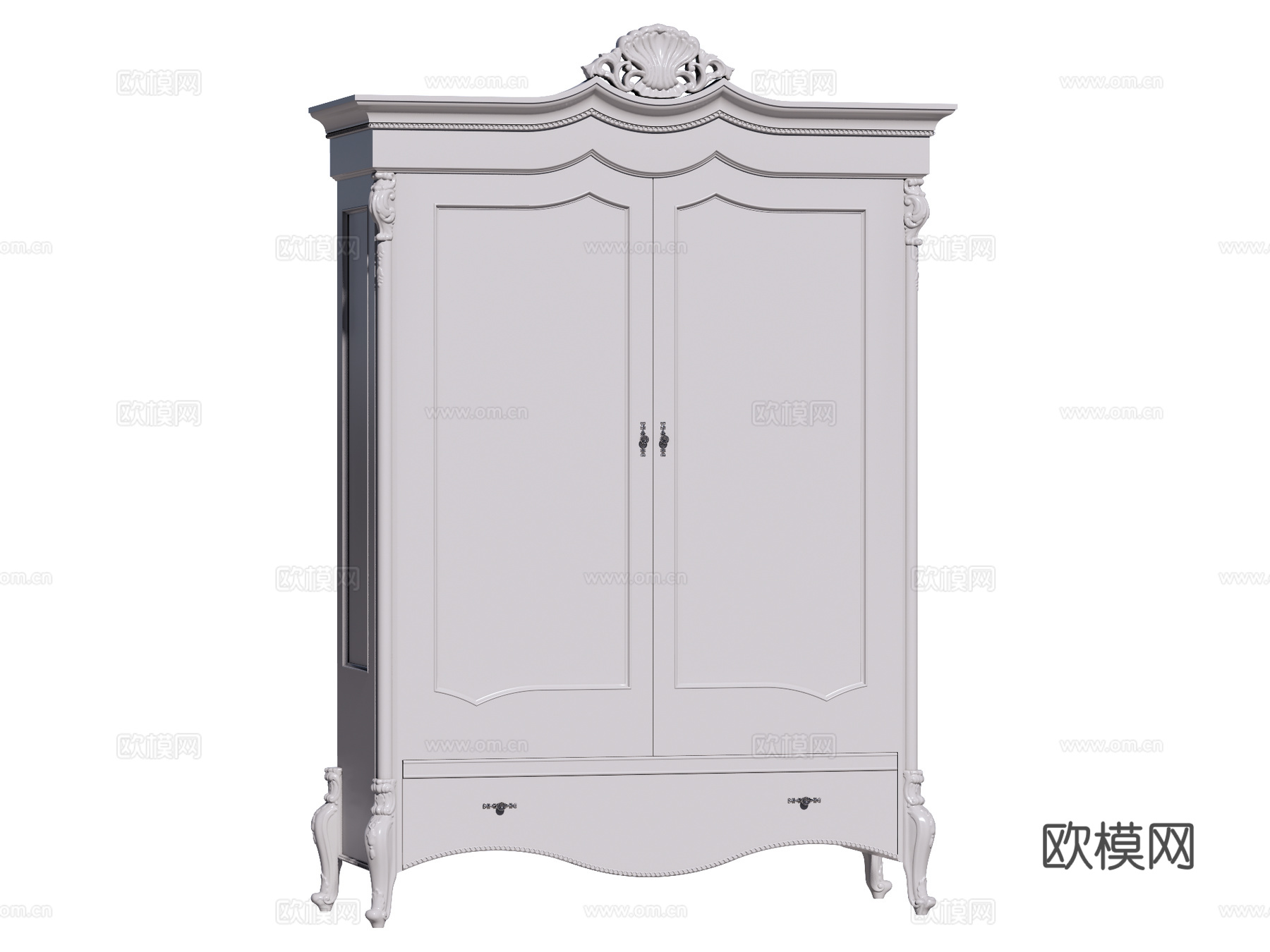 欧式边柜装饰柜储物柜su模型