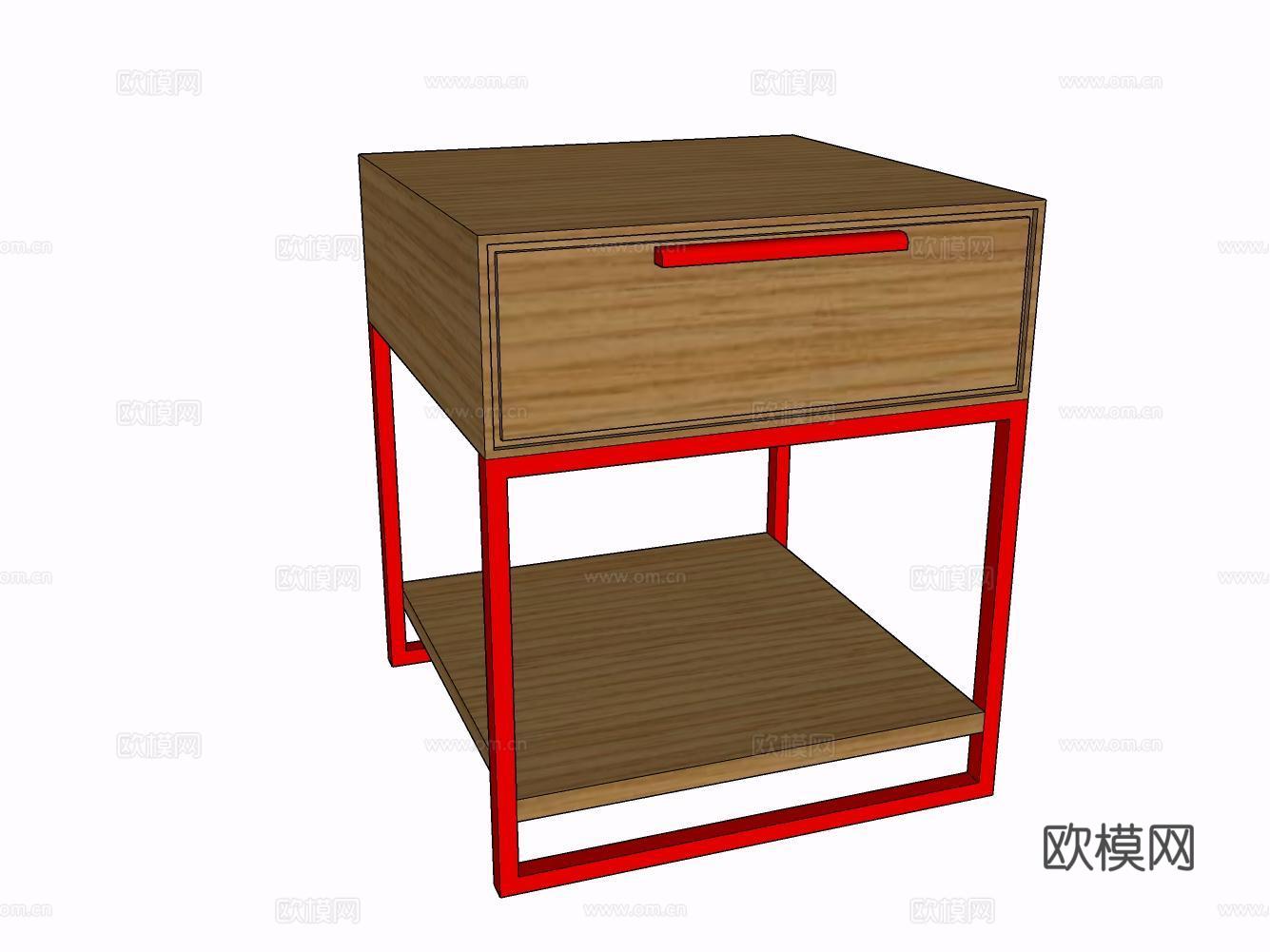 床头柜su模型