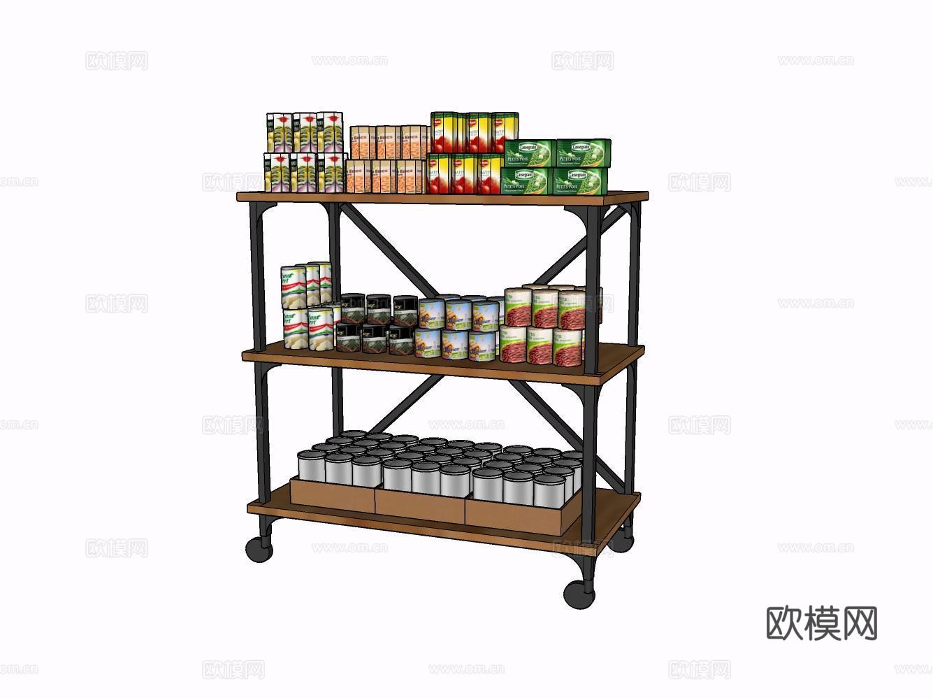 货架su模型