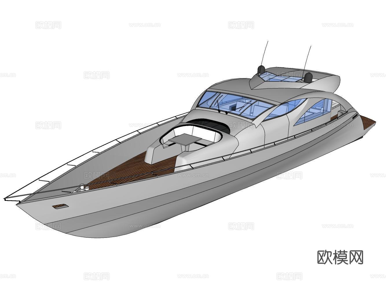 游艇su模型