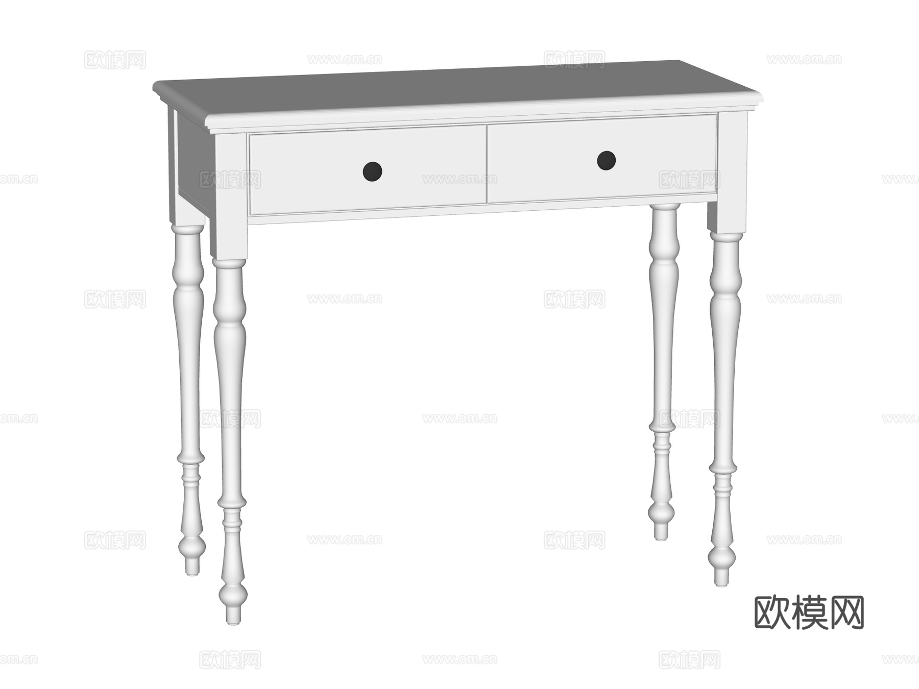 简欧端景台案台条案su模型