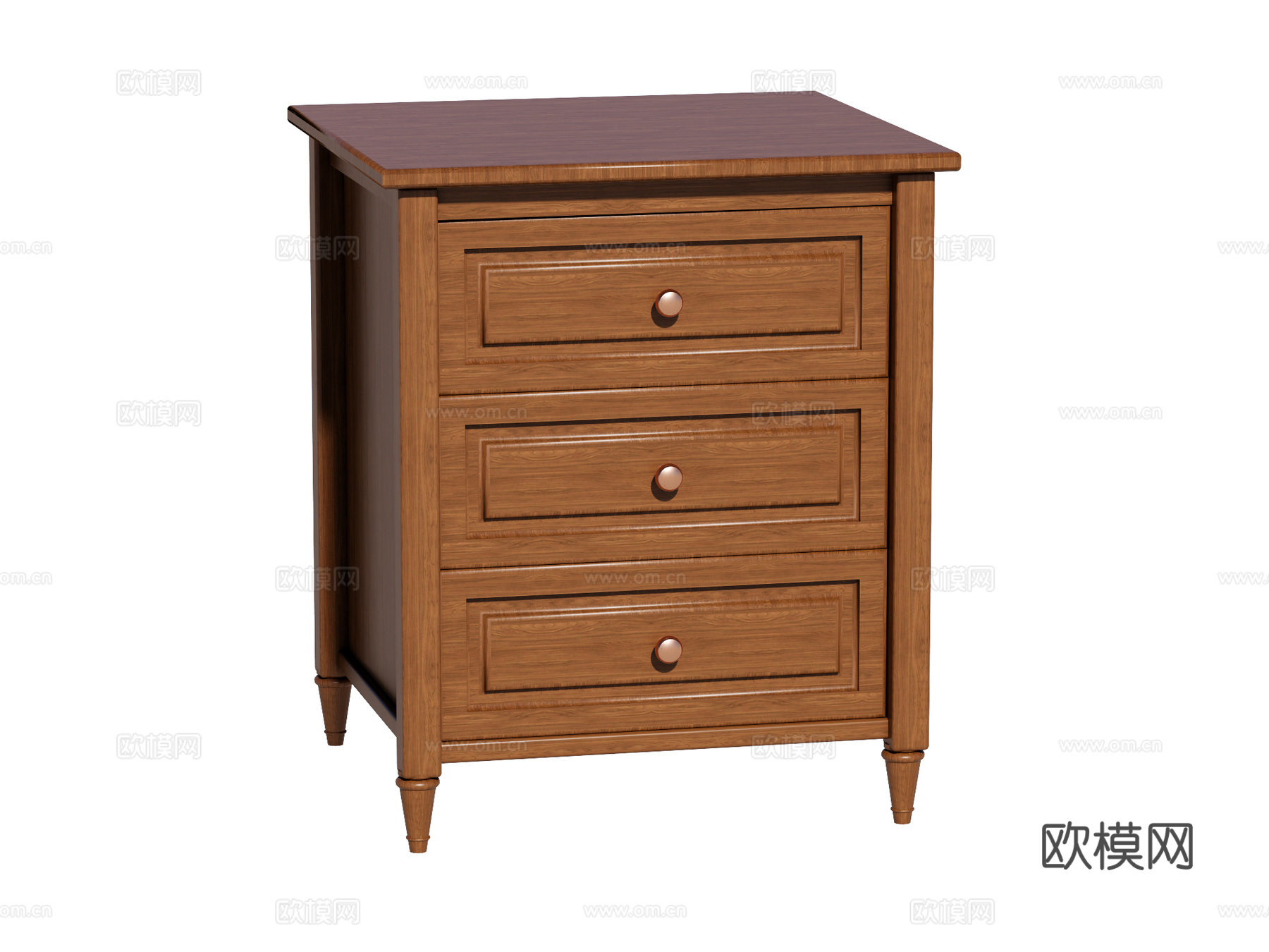 欧式床头柜装饰柜角几边几su模型