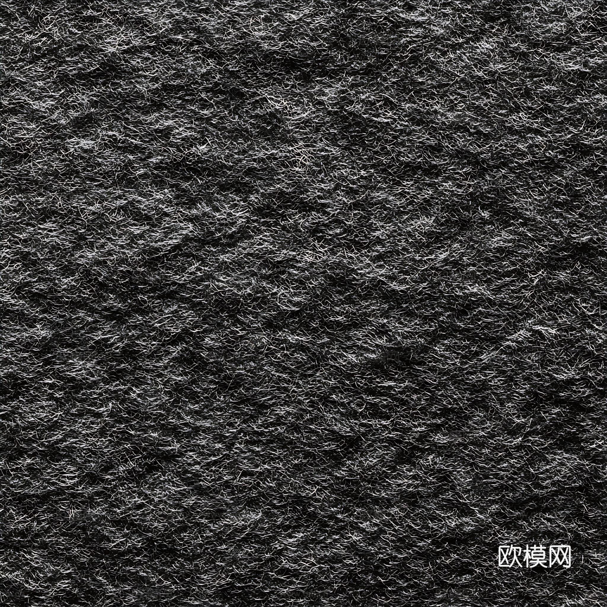 现代细腻黑色毛毡