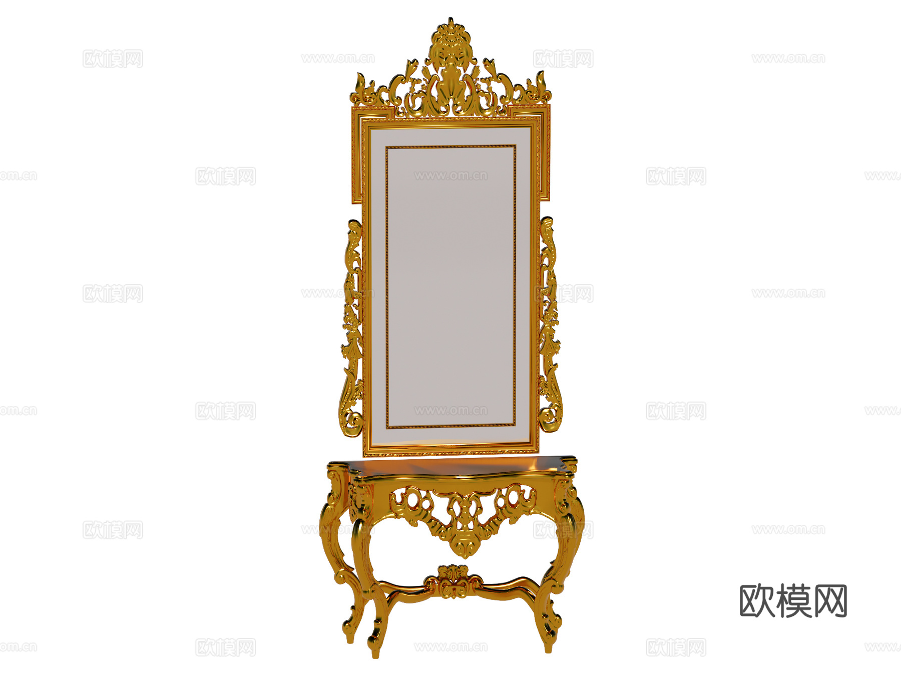 欧式端景台案台条案su模型