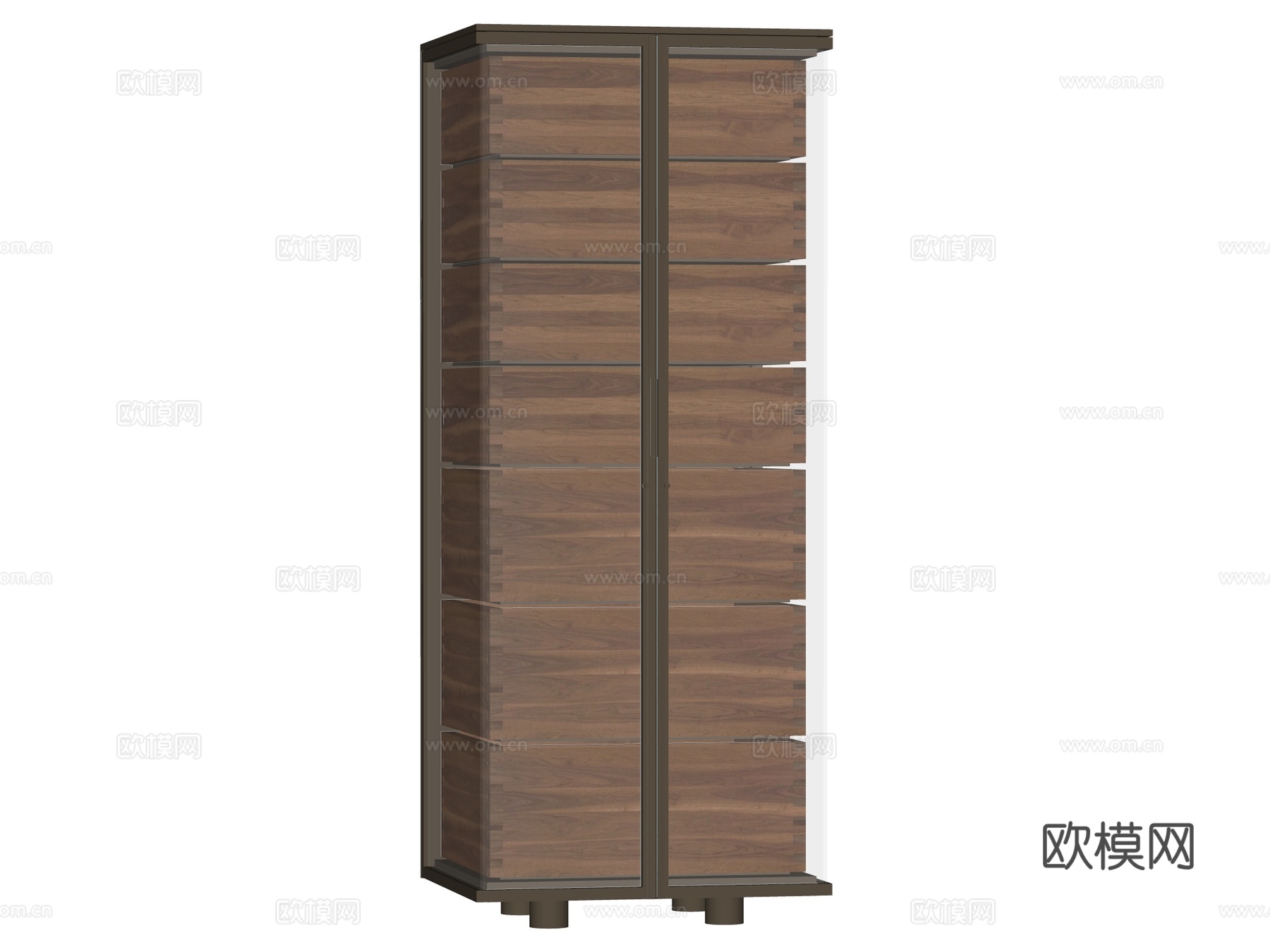 现代边柜装饰柜储物柜su模型