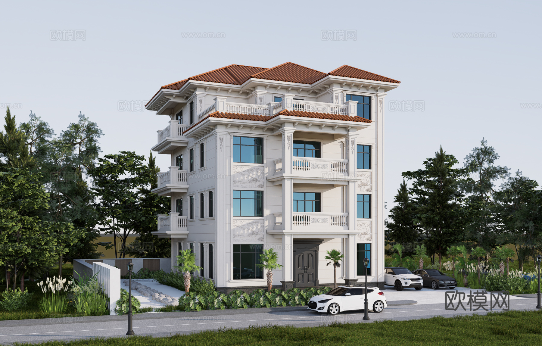 欧式别墅su模型su模型
