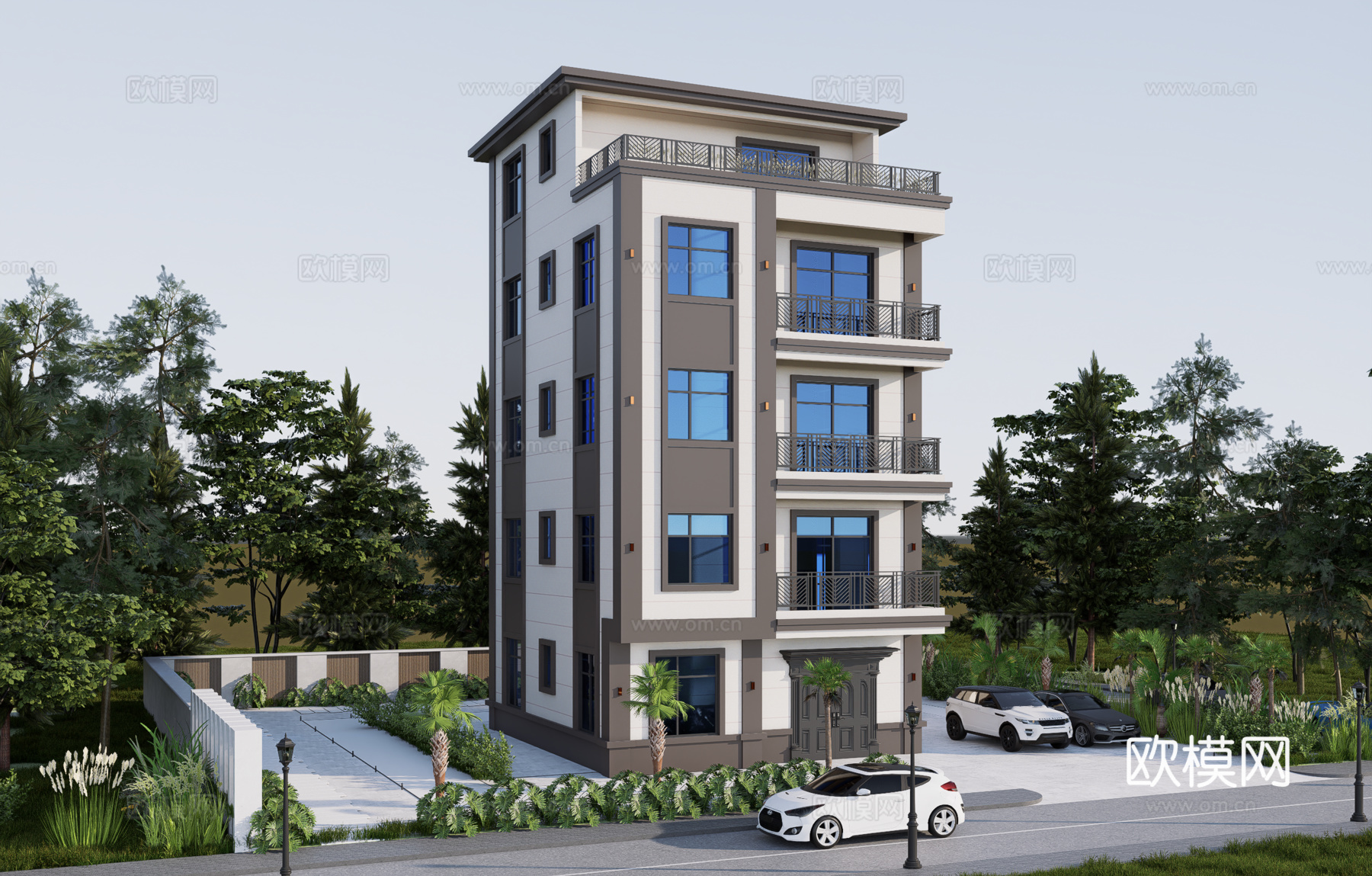 现代别墅su模型su模型