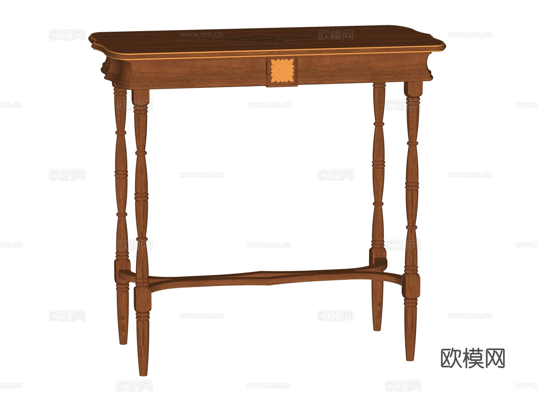 欧式复古端景台案台条案su模型