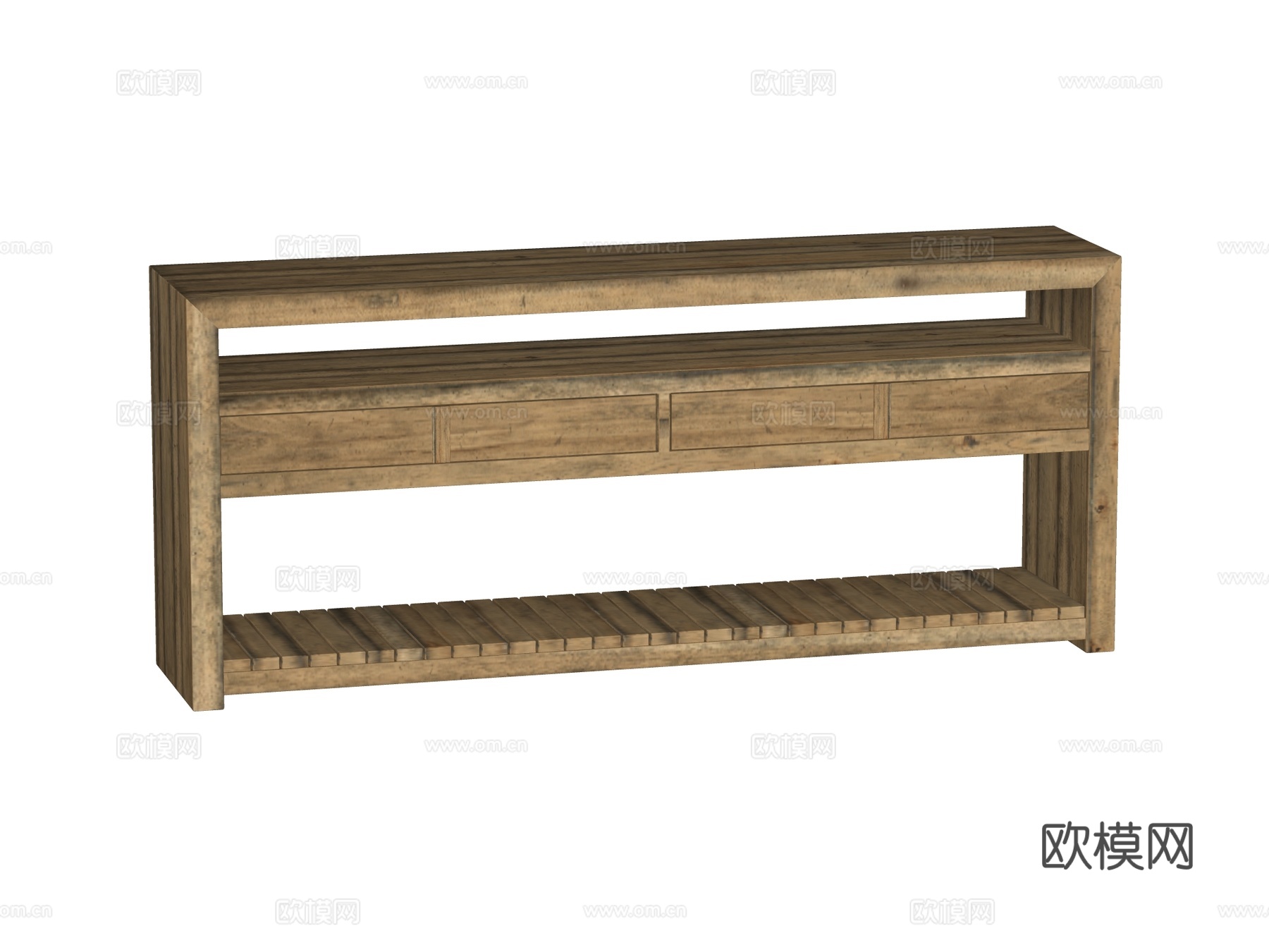 复古端景台案台条案su模型