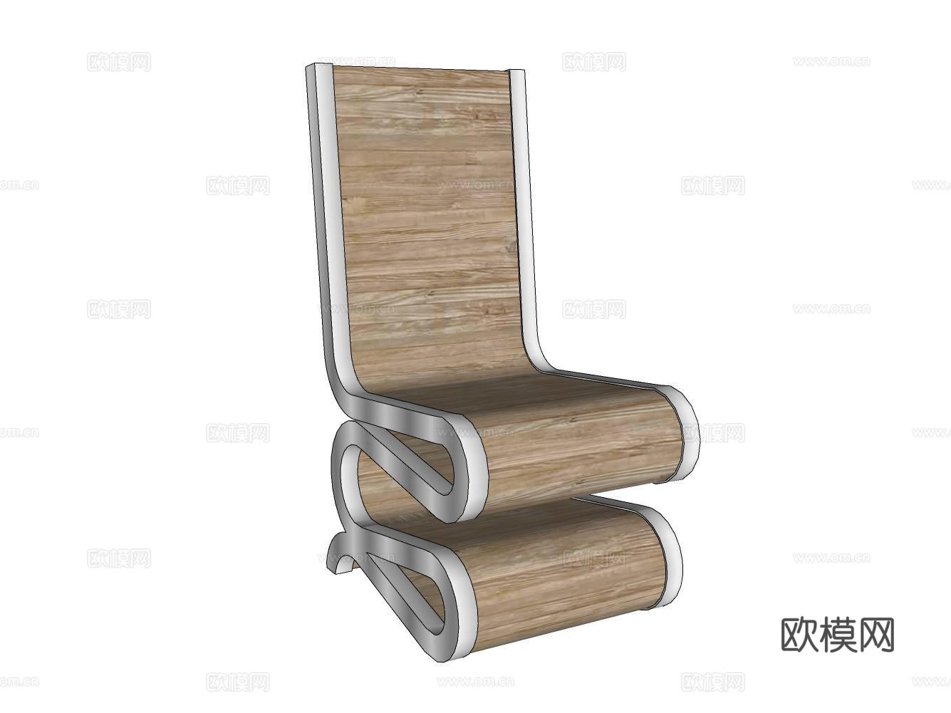 休闲椅su模型