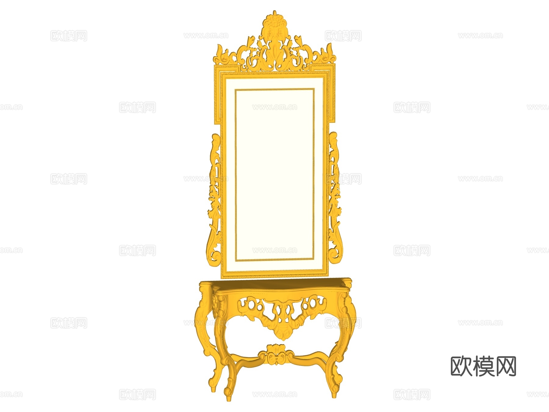 欧式端景台案台条案su模型