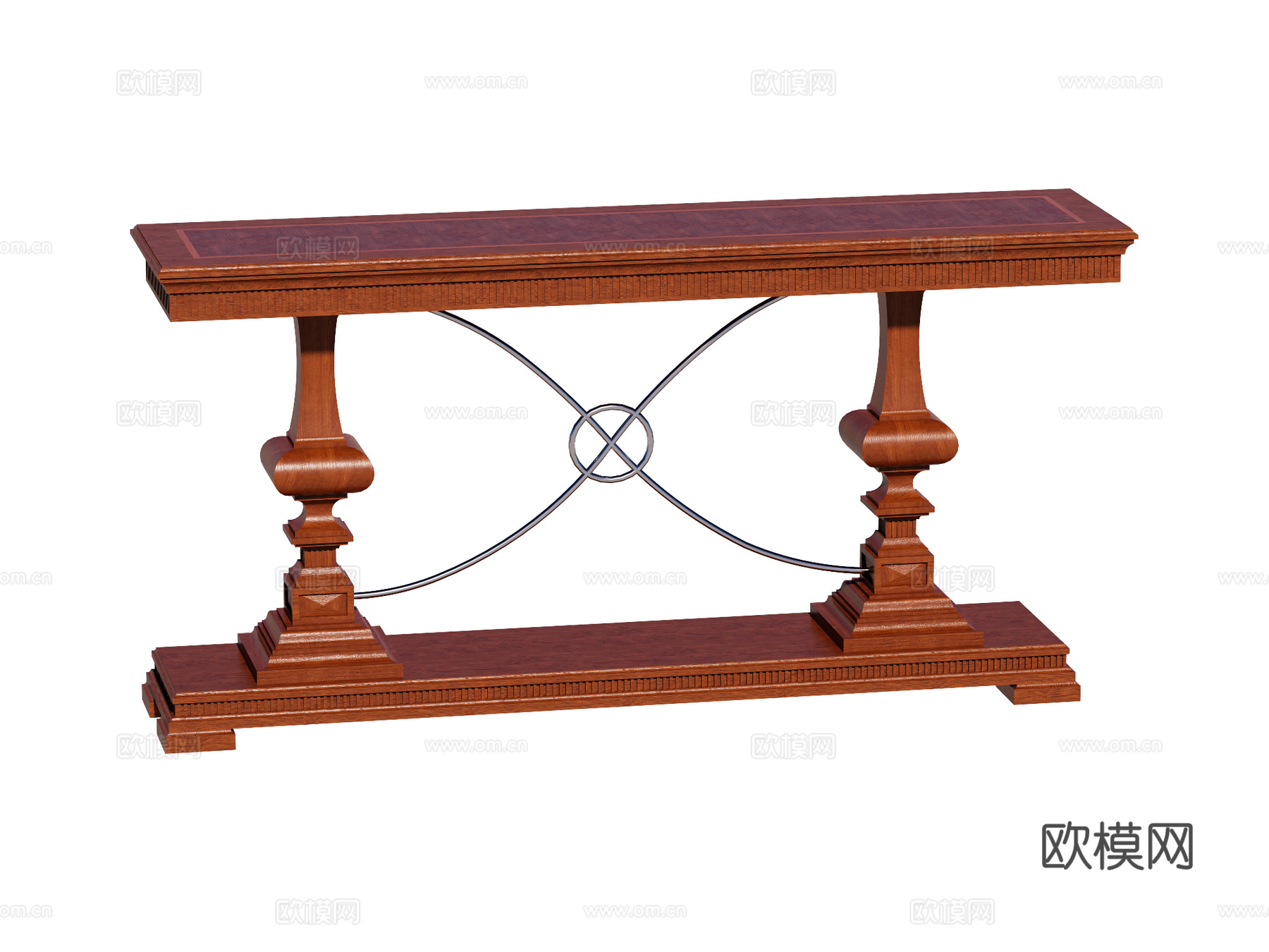 欧式复古端景台案台条案su模型