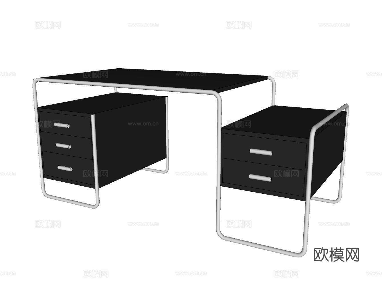 书桌su模型