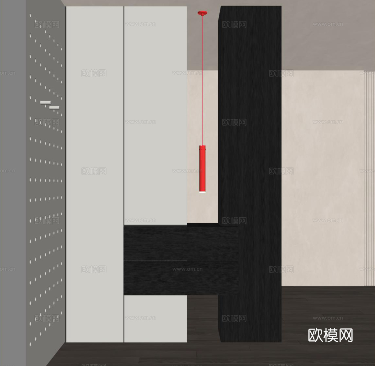 现代玄关su模型