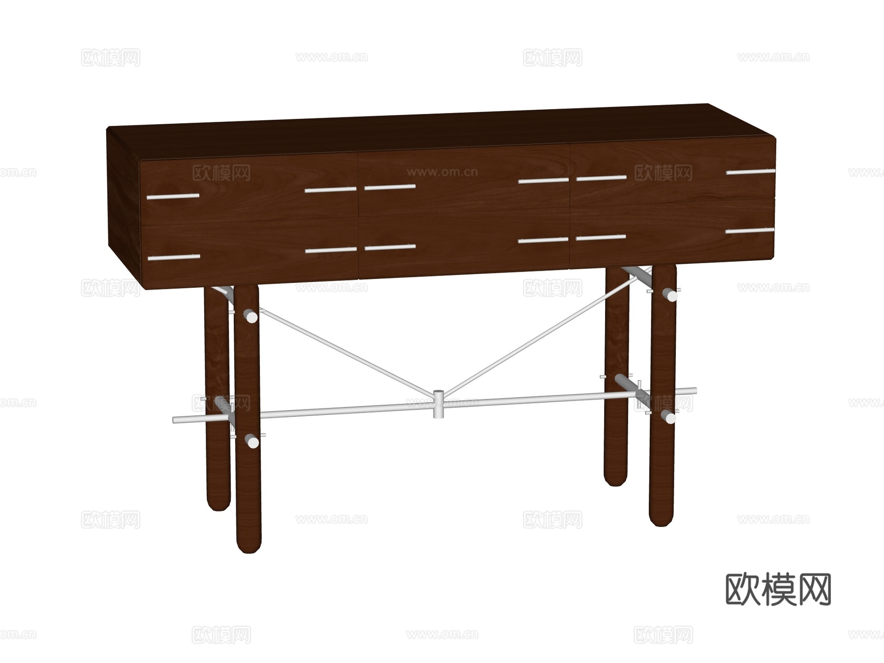 中古端景台案台条案su模型
