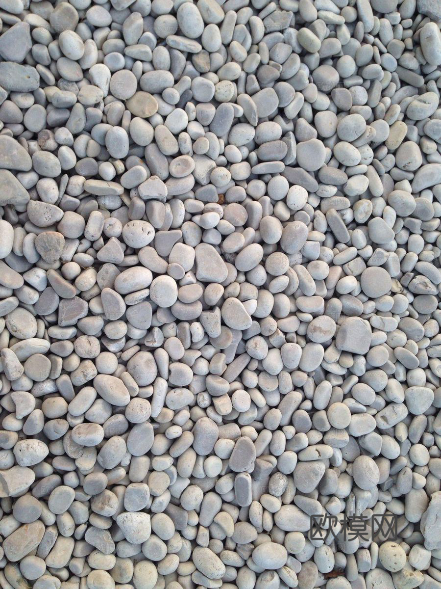 白色鹅卵石，石子，碎石，
