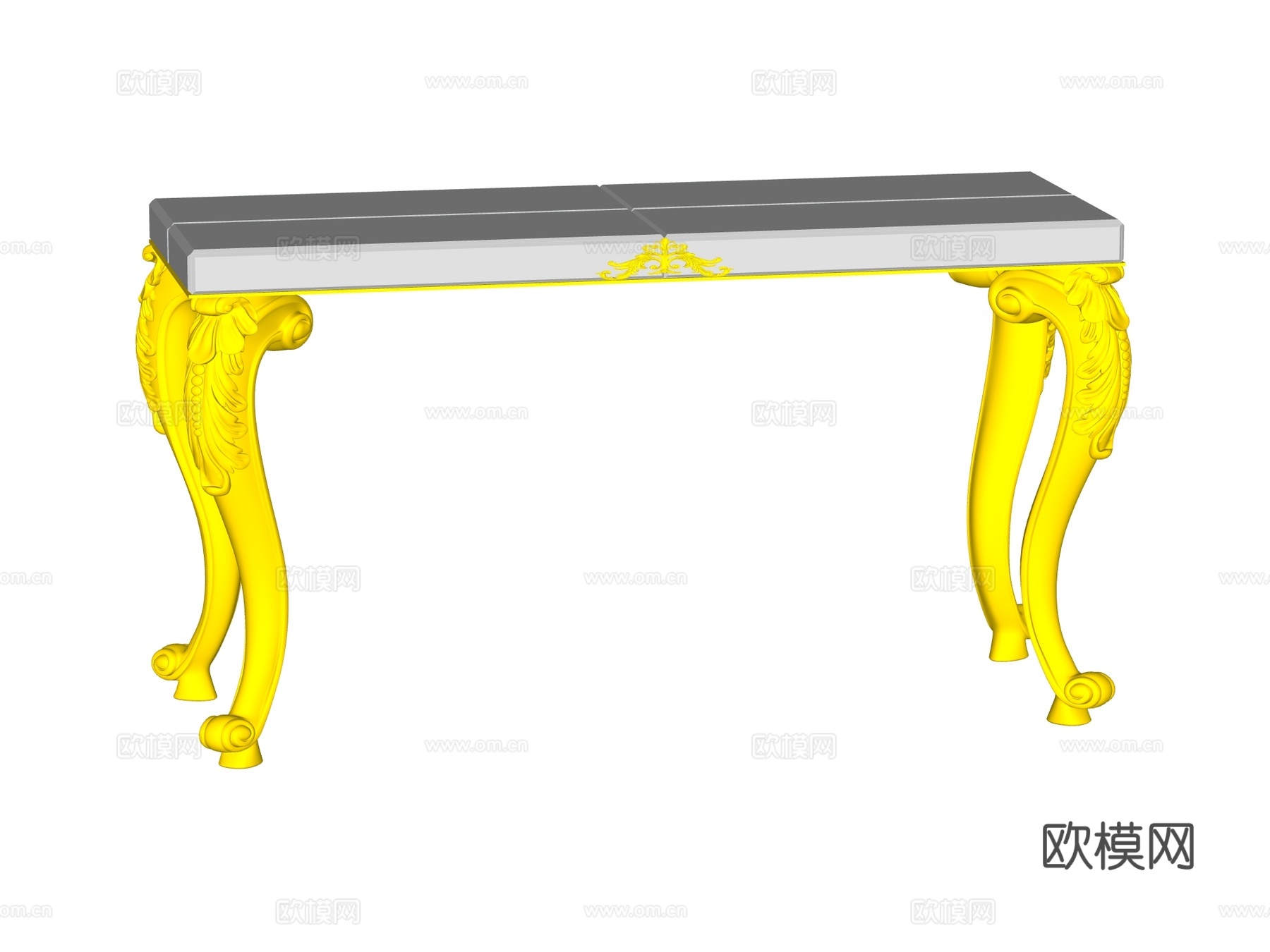 欧式端景台案台条案su模型