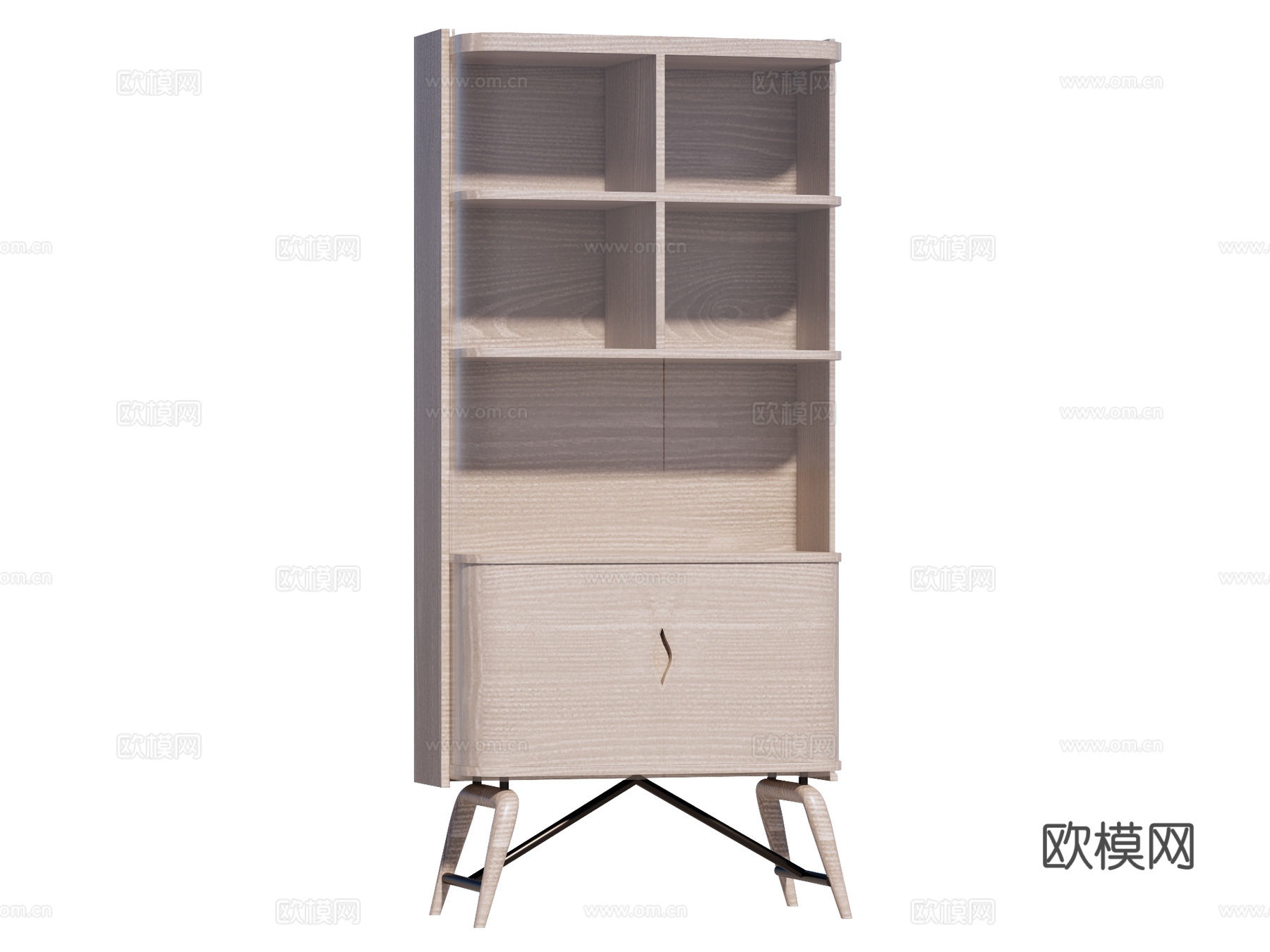 现代边柜装饰柜储物柜su模型