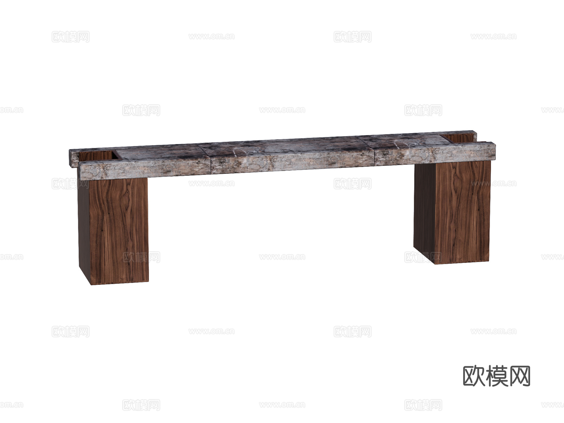 侘寂中古端景台案台条案su模型