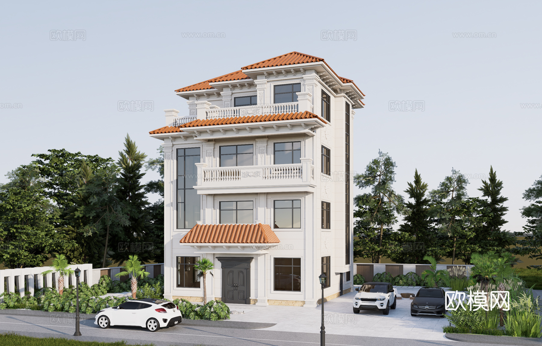 欧式别墅su模型su模型