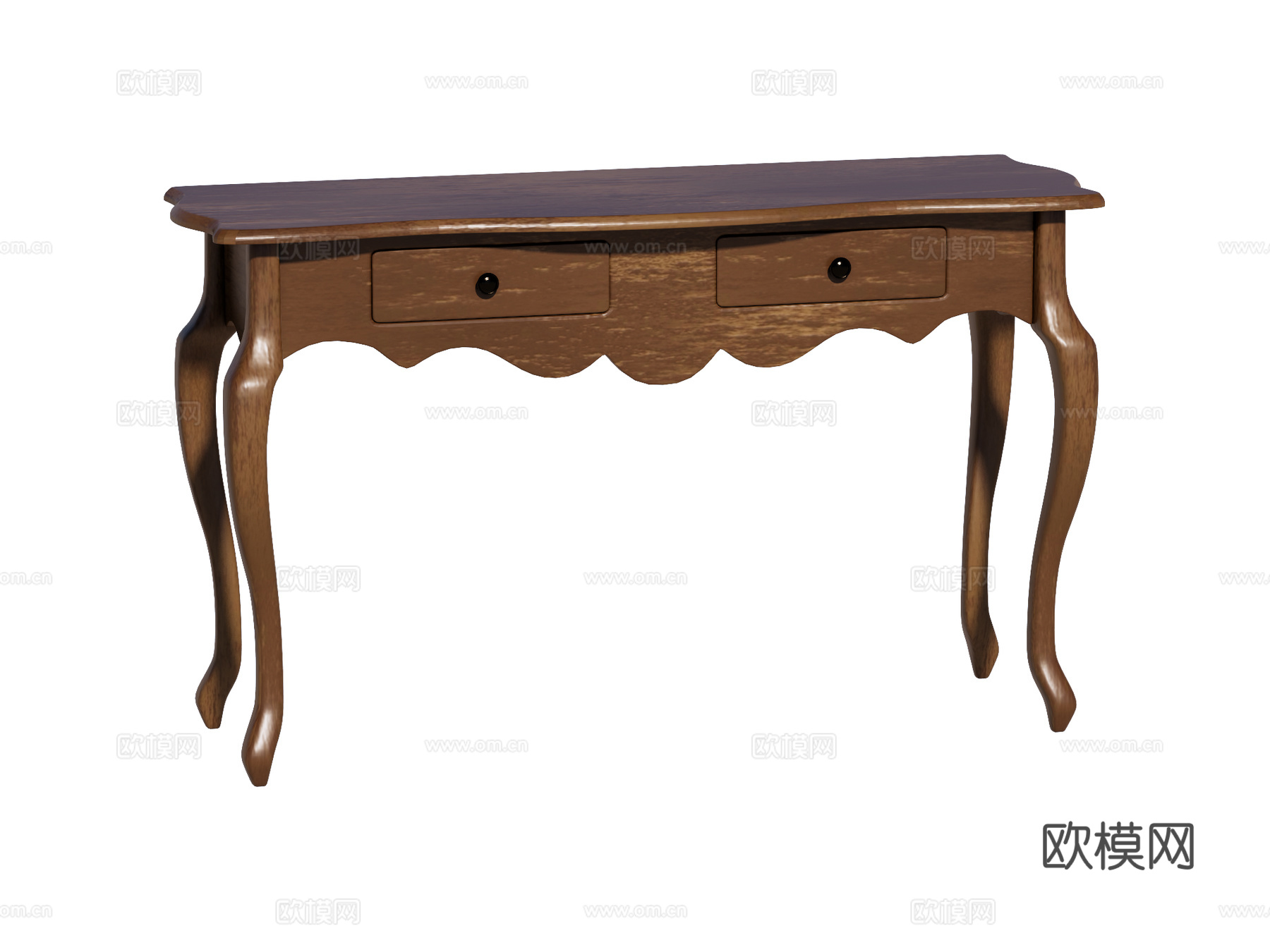 欧式复古端景台案台条案su模型